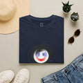 Abstract Color Swirl T-Shirt | Minimal Lens Circle Graphic