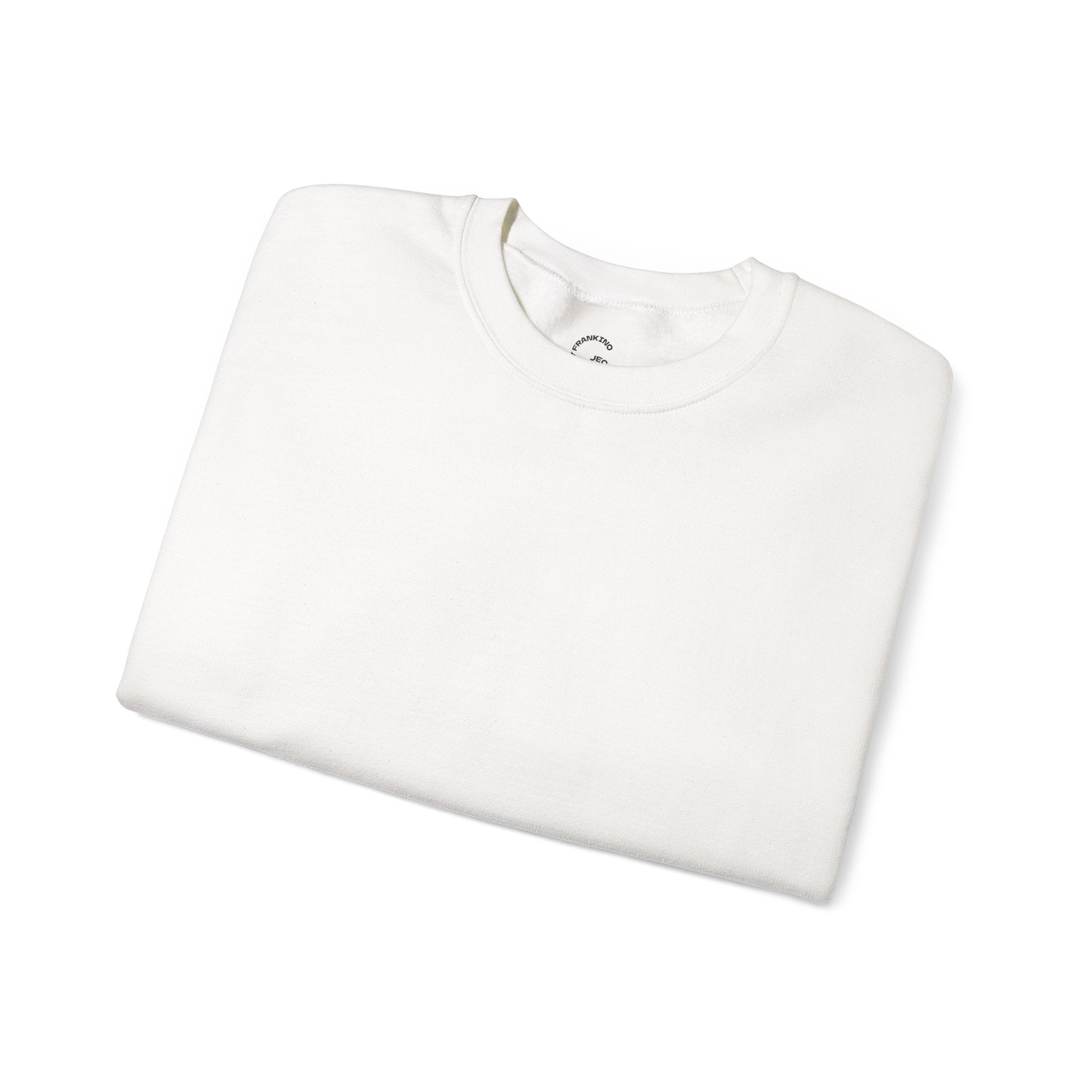 JECKY is/back Crewneck Sweatshirt | Minimal Back Text Design
