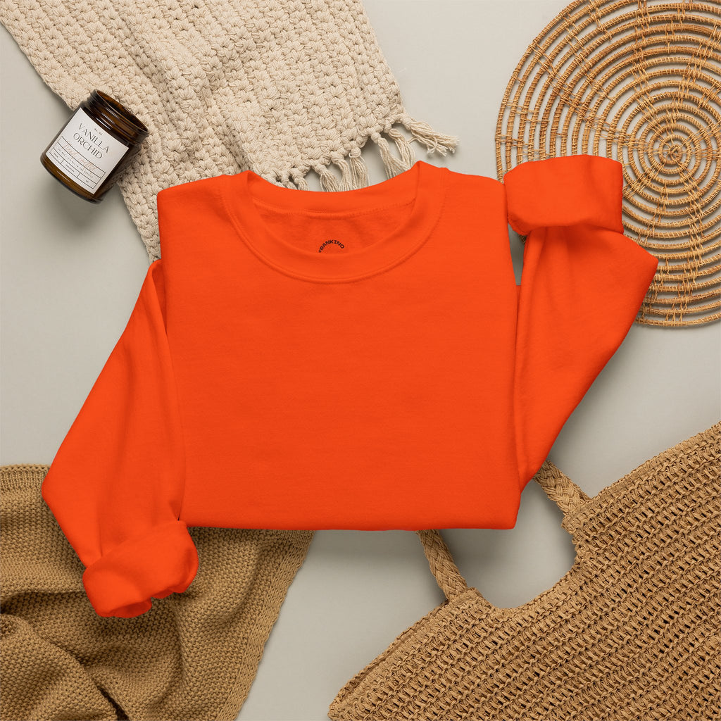 JECKY is/back Crewneck Sweatshirt | Minimal Back Text Design