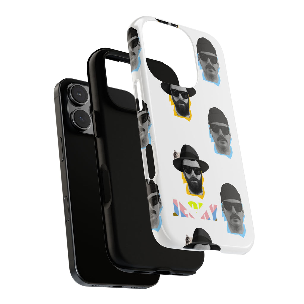 Mustache JECKY Faces phone case | Tough Phone Case, pattern, retro portraits