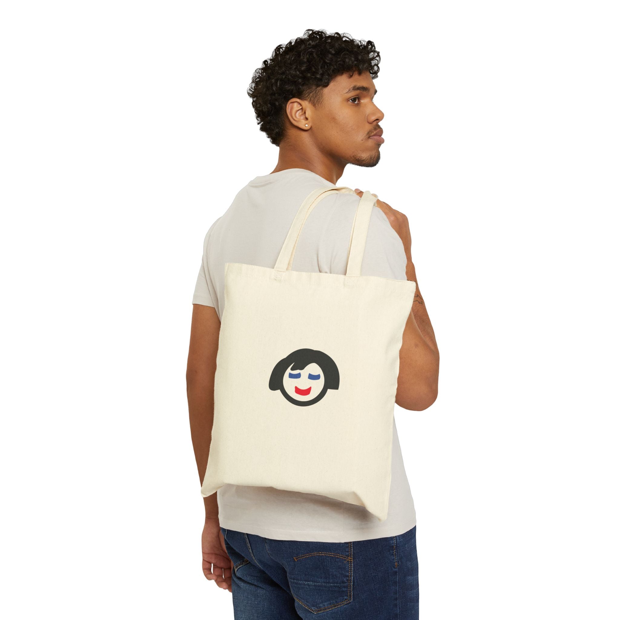 Cotton Canvas Tote Bag Jecky Frankino Logo