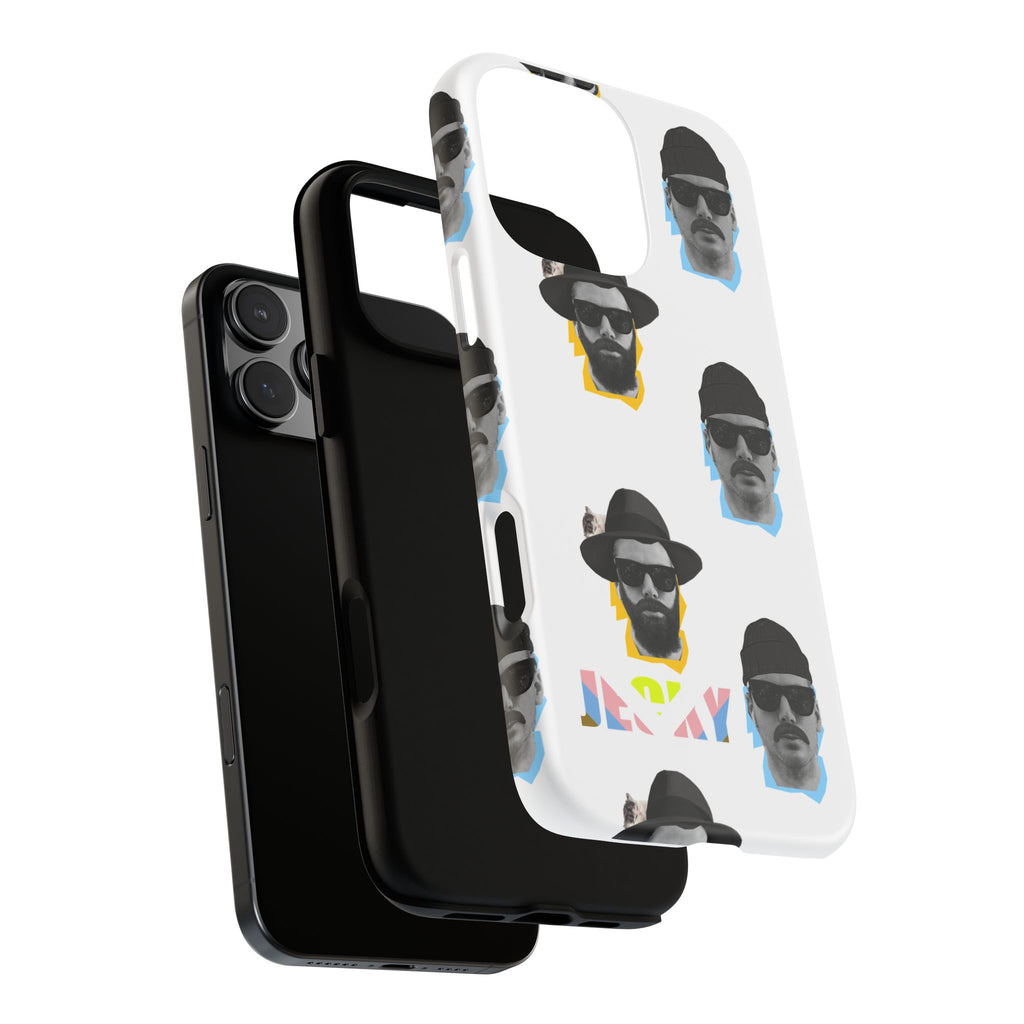 Mustache JECKY Faces phone case | Tough Phone Case, pattern, retro portraits
