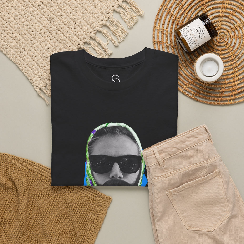JECKY FOULARD  Man  T-Shirt | Retro Portrait, Sunglasses, Vaporwave Accent