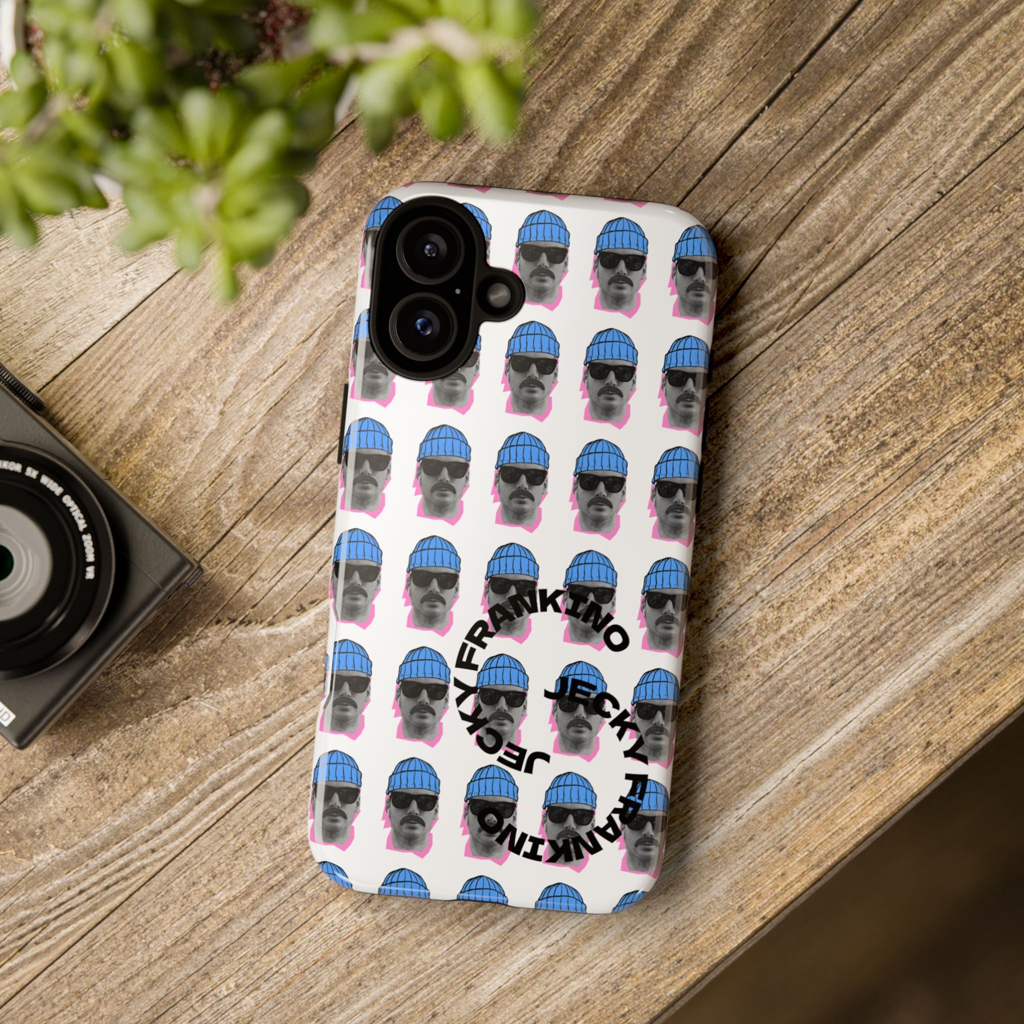 Bearded Man Pattern phone case | Tough Cases, repeating portrait design