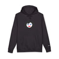 Smiling Face Graphic Hoodie | Minimal Portrait, White Hooded Sweatshirt