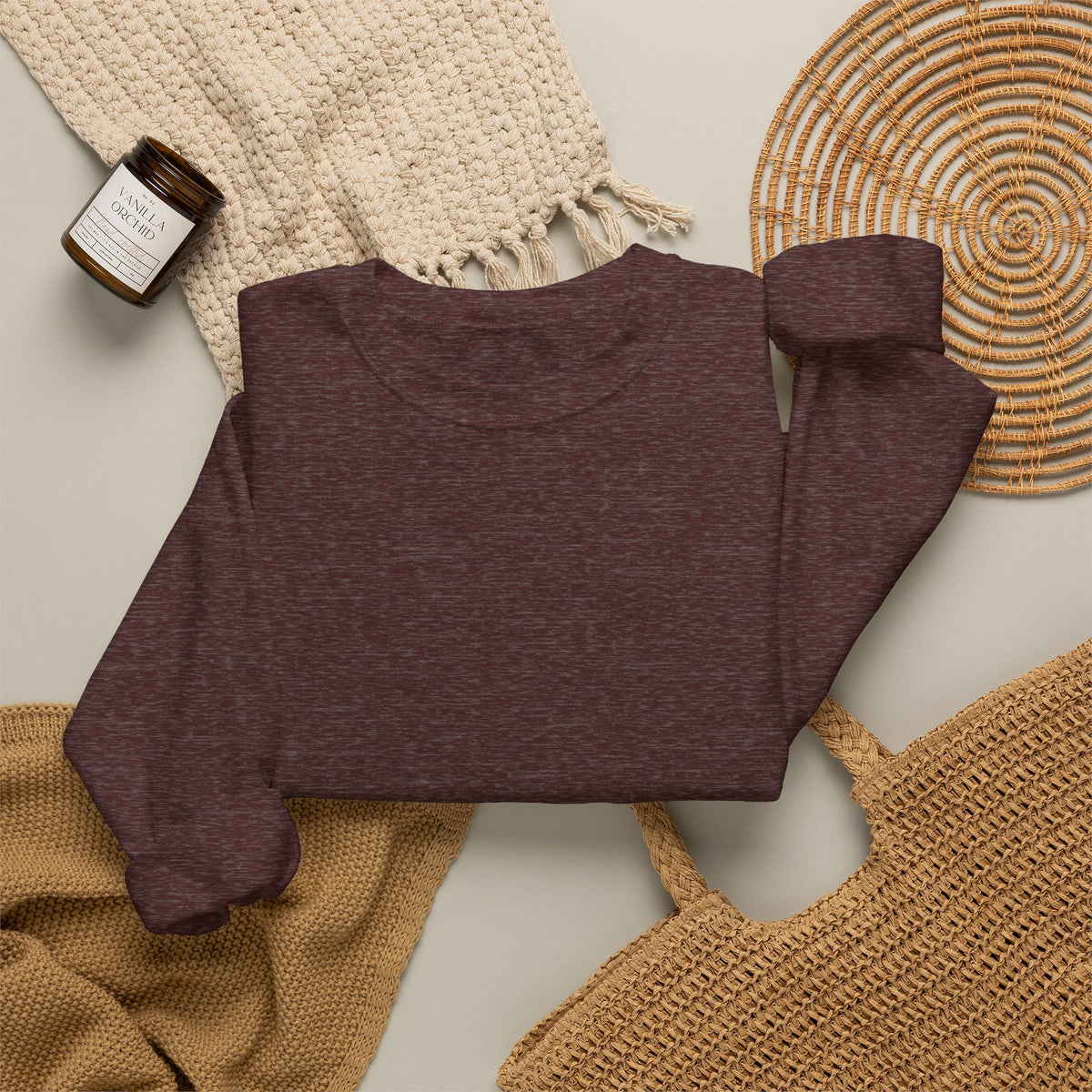JECKY is/back Crewneck Sweatshirt | Minimal Back Text Design