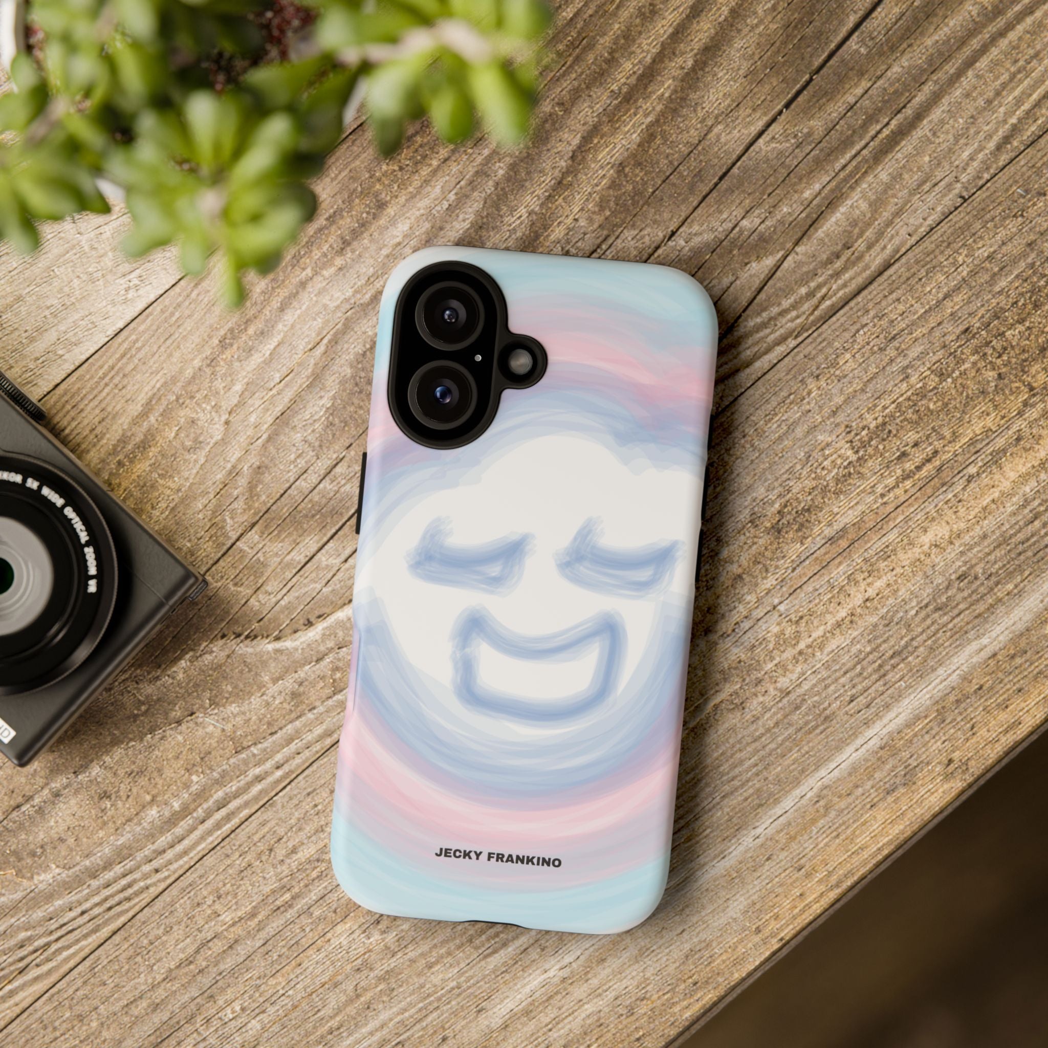 Pastel Smiley Face JECKY FRANKINO Phone Case | Tough Cases