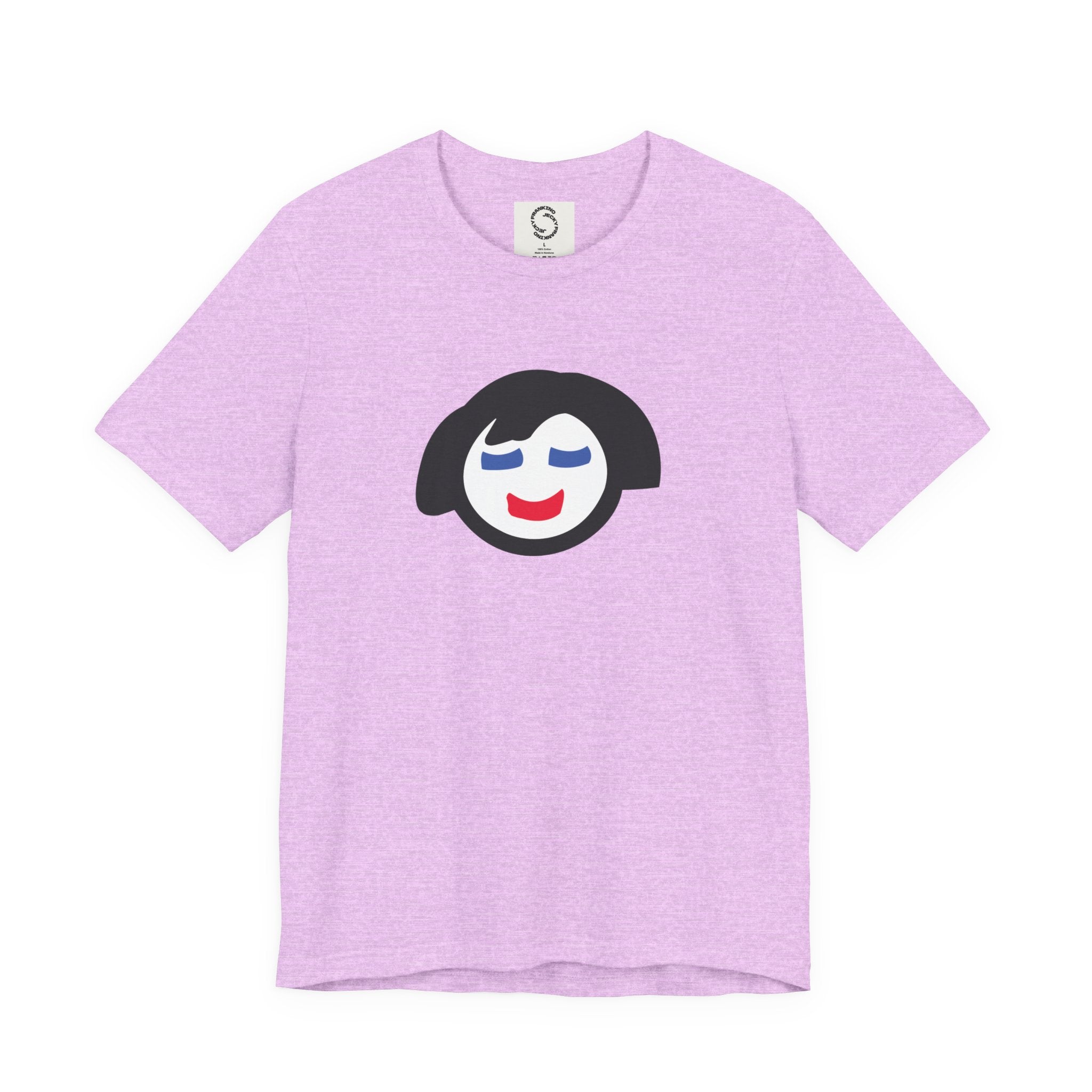 Minimalist Smiling Face Graphic Tee — Cute Peaceful Emoji T-Shirt