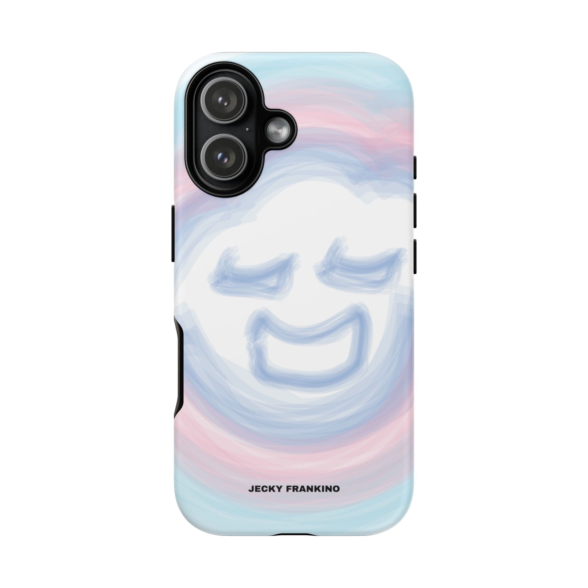 Pastel Smiley Face JECKY FRANKINO Phone Case | Tough Cases