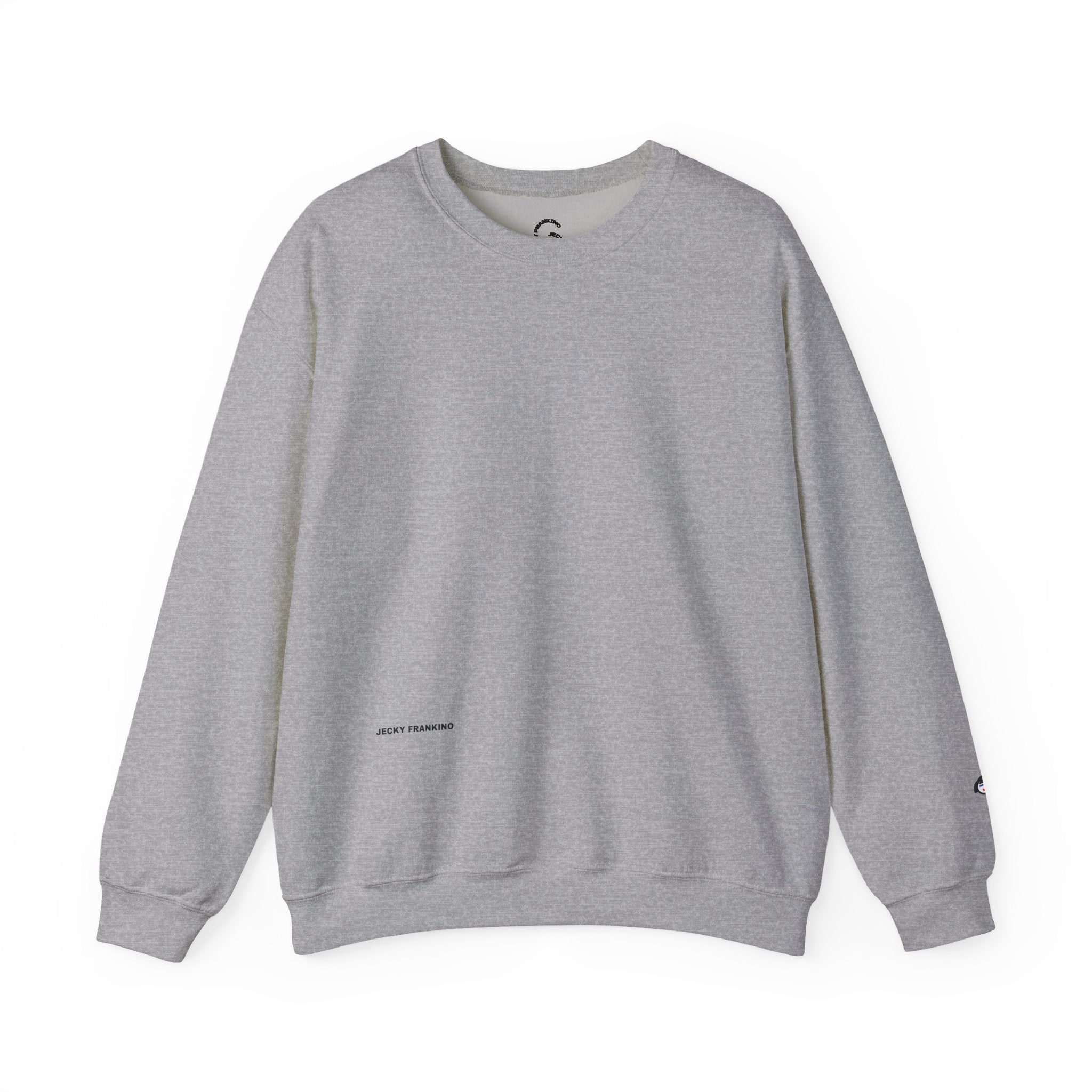 JECKY is/back Crewneck Sweatshirt | Minimal Back Text Design