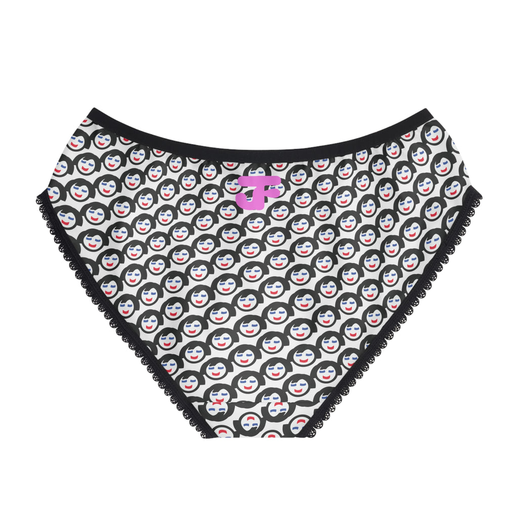 Smiling Face JF logo Women's Briefs | All-Over Print Bikini Underwear