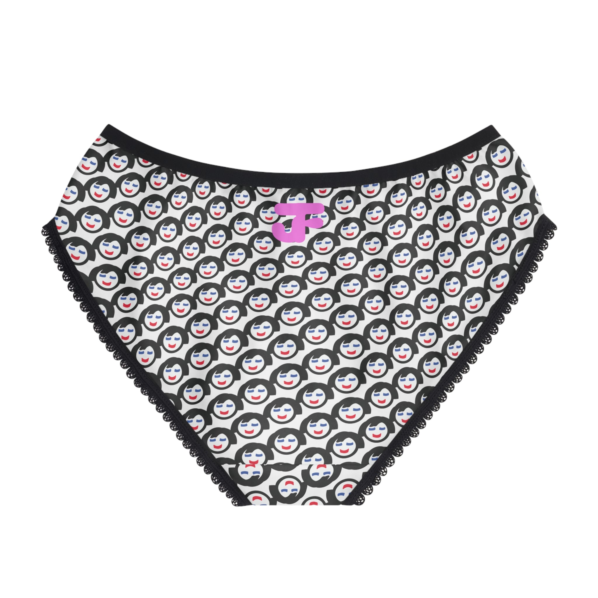 Smiling Face JF logo Women's Briefs | All-Over Print Bikini Underwear