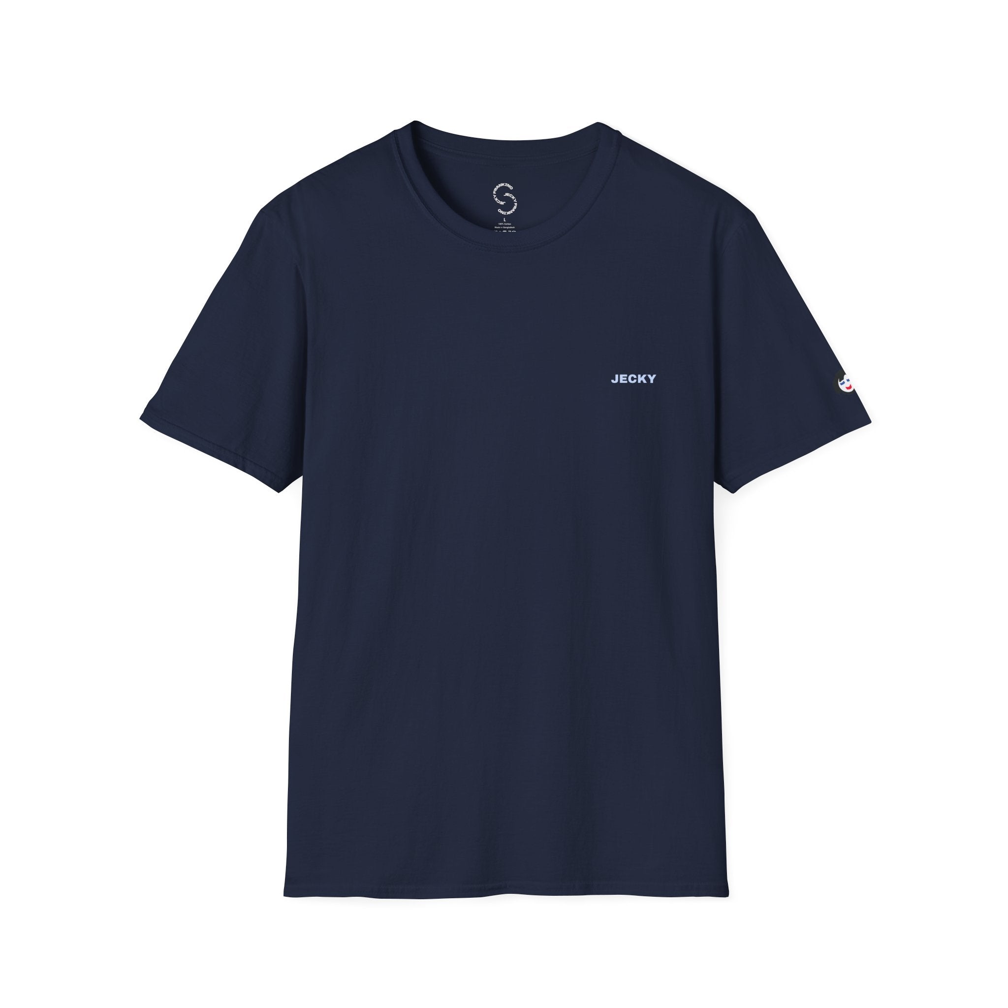 Minimal 'LUCKY' Text Tee, T-Shirt | Small Chest Script Logo