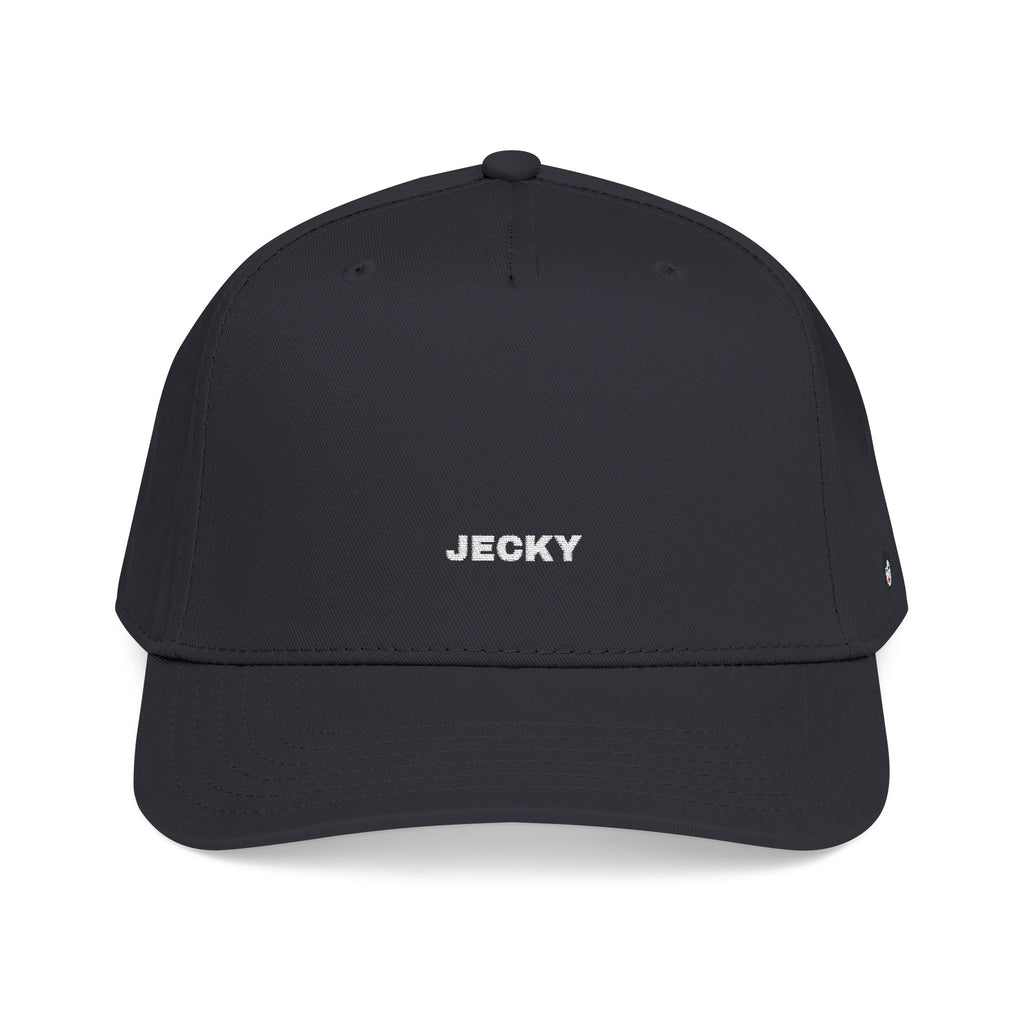 Yellow Script Logo Mid Profile Baseball Cap | Two-Tone Brim, Embroidered Back Logo