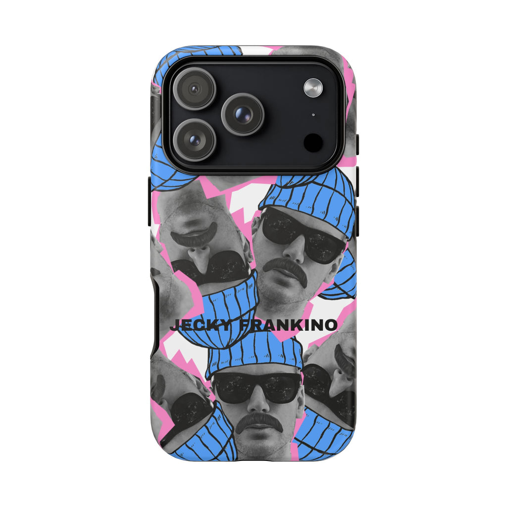 Retro Beanie Portraits phone case | iPhone protective case, quirky face collage