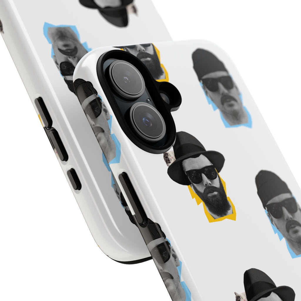 Mustache JECKY Faces phone case | Tough Phone Case, pattern, retro portraits