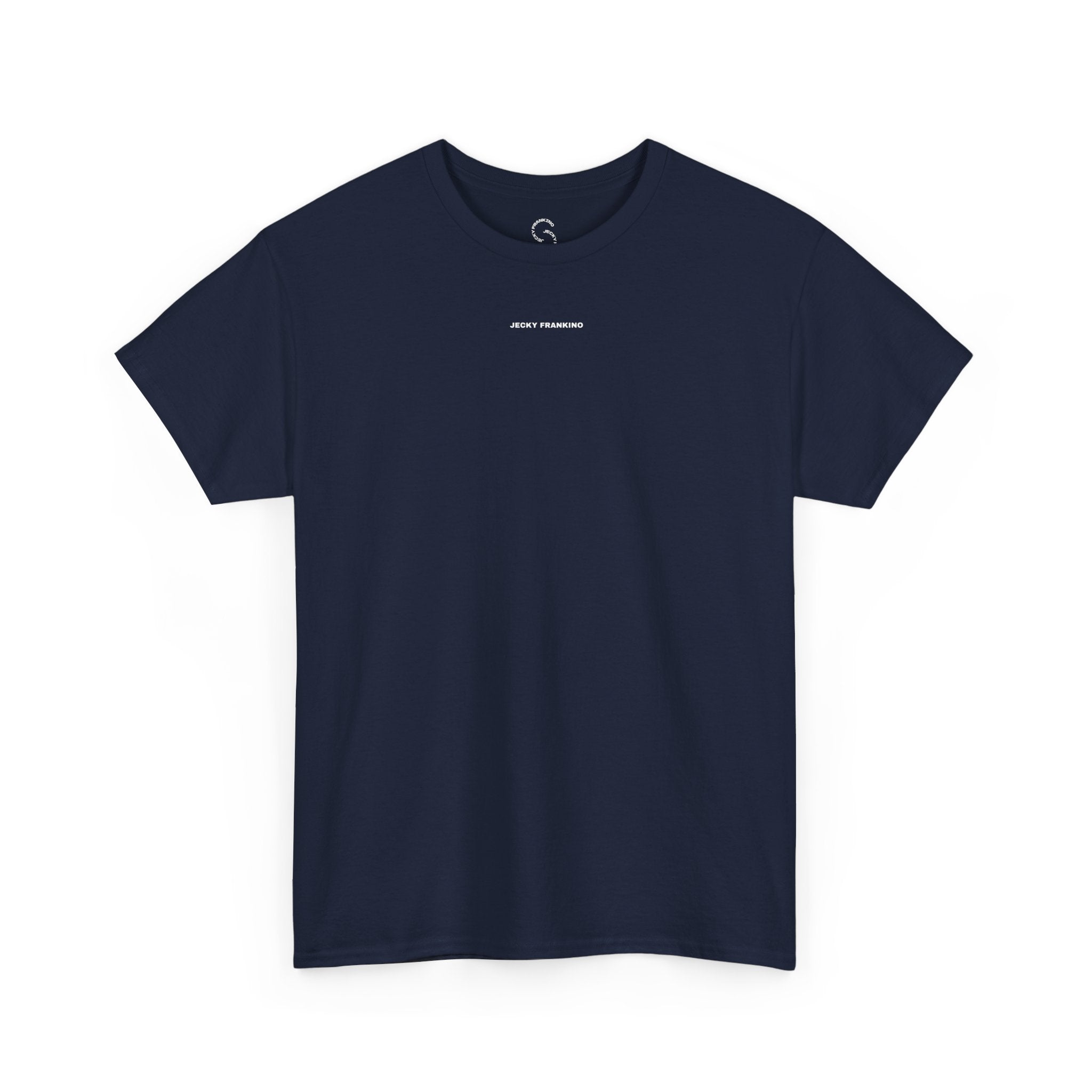 Smiling Rainbow Face Tee | Pastel Neon Backprint T‑Shirt