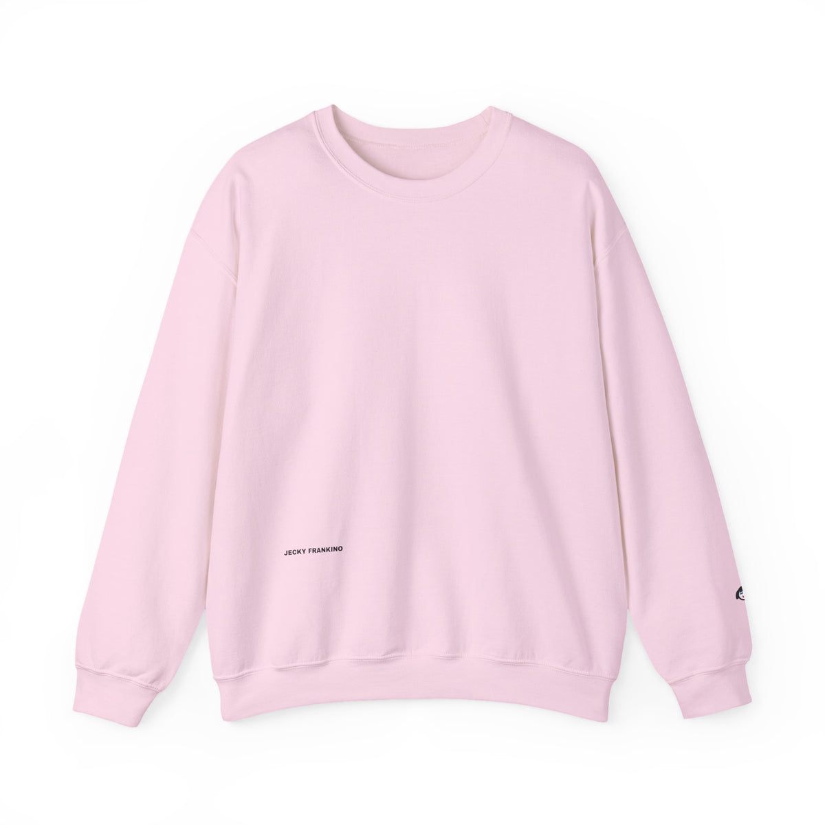 JECKY is/back Crewneck Sweatshirt | Minimal Back Text Design