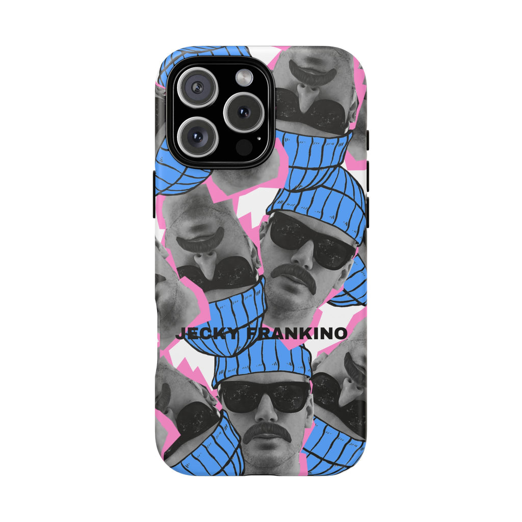 Retro Beanie Portraits phone case | iPhone protective case, quirky face collage