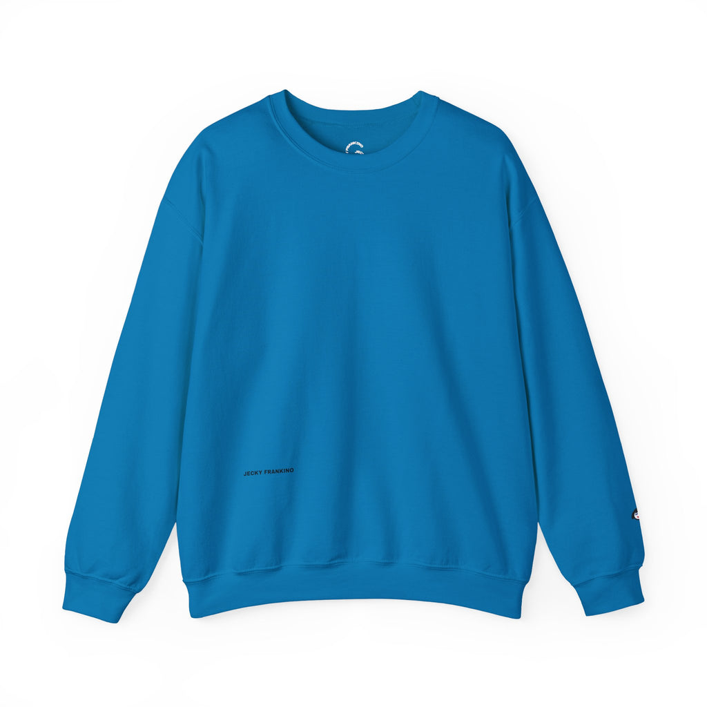 JECKY is/back Crewneck Sweatshirt | Minimal Back Text Design