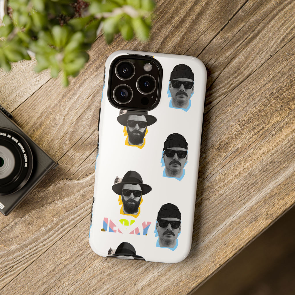 Mustache JECKY Faces phone case | Tough Phone Case, pattern, retro portraits