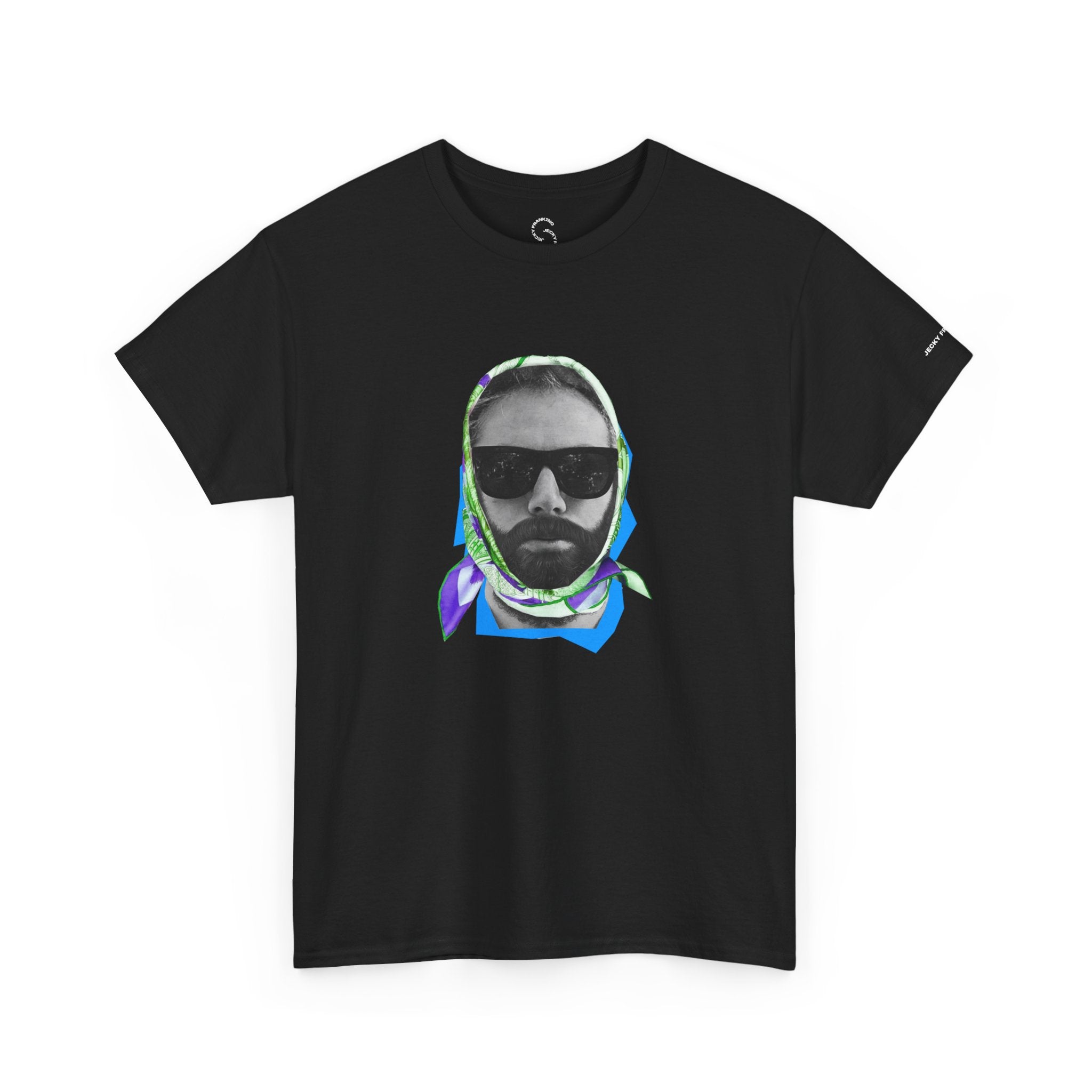 JECKY FOULARD  Man  T-Shirt | Retro Portrait, Sunglasses, Vaporwave Accent