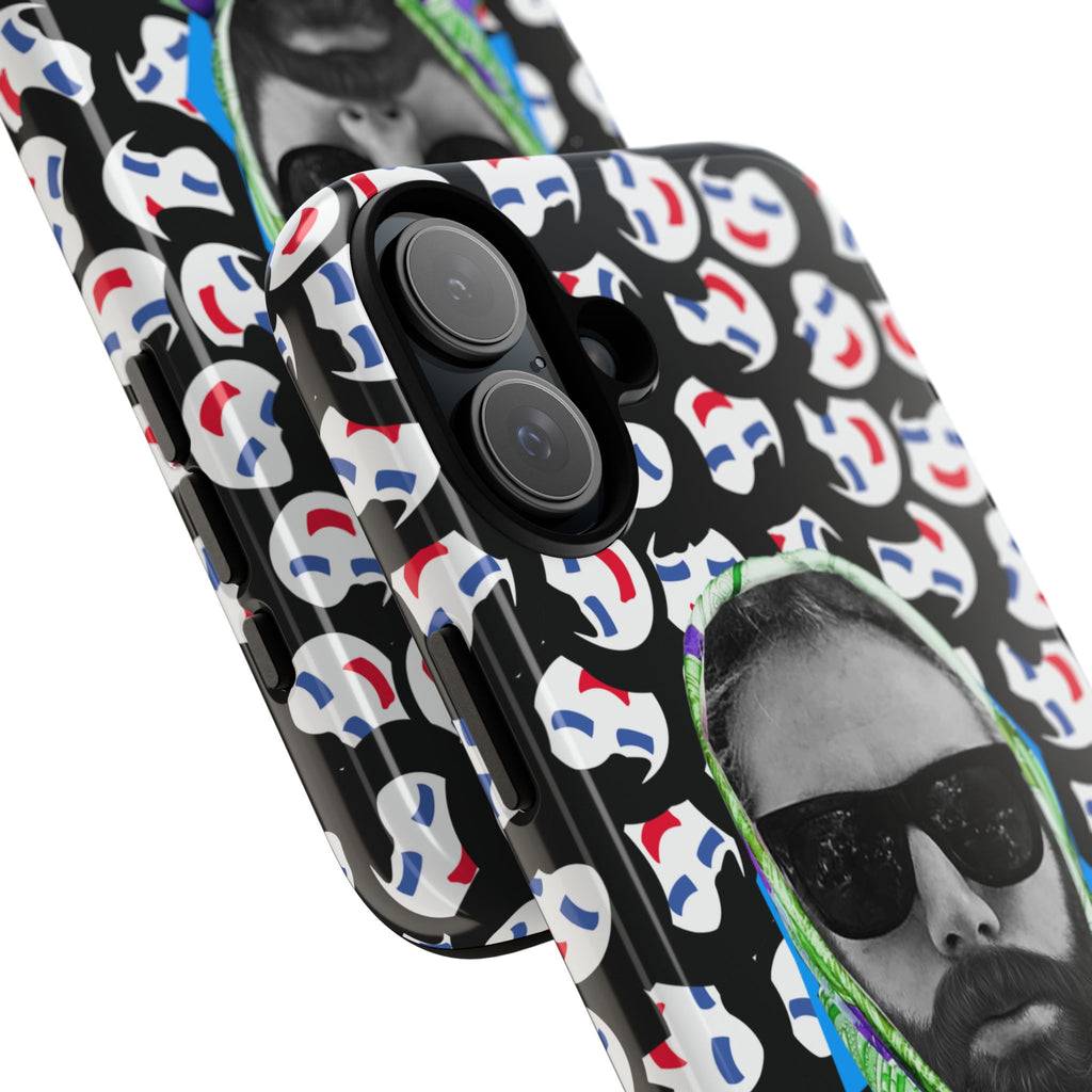 Smiling Mask Pattern Portrait Phone Case | Tough Cases
