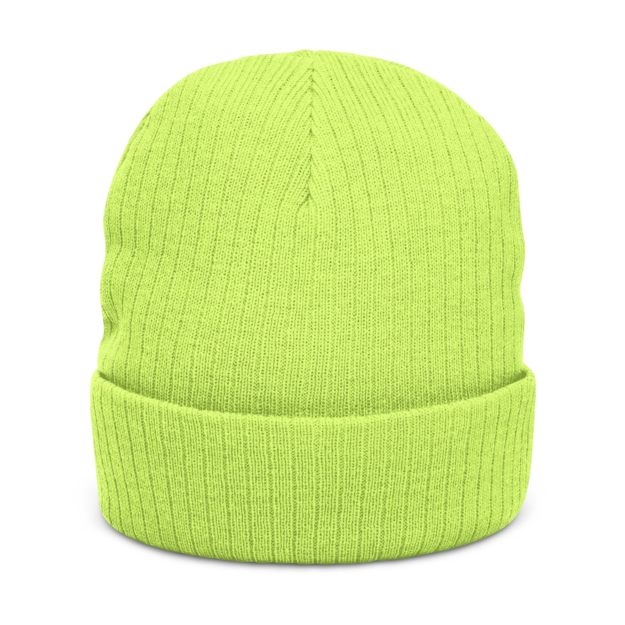 Tiny JECKY Face Beanie | Ribbed Knit Embroidered Hat