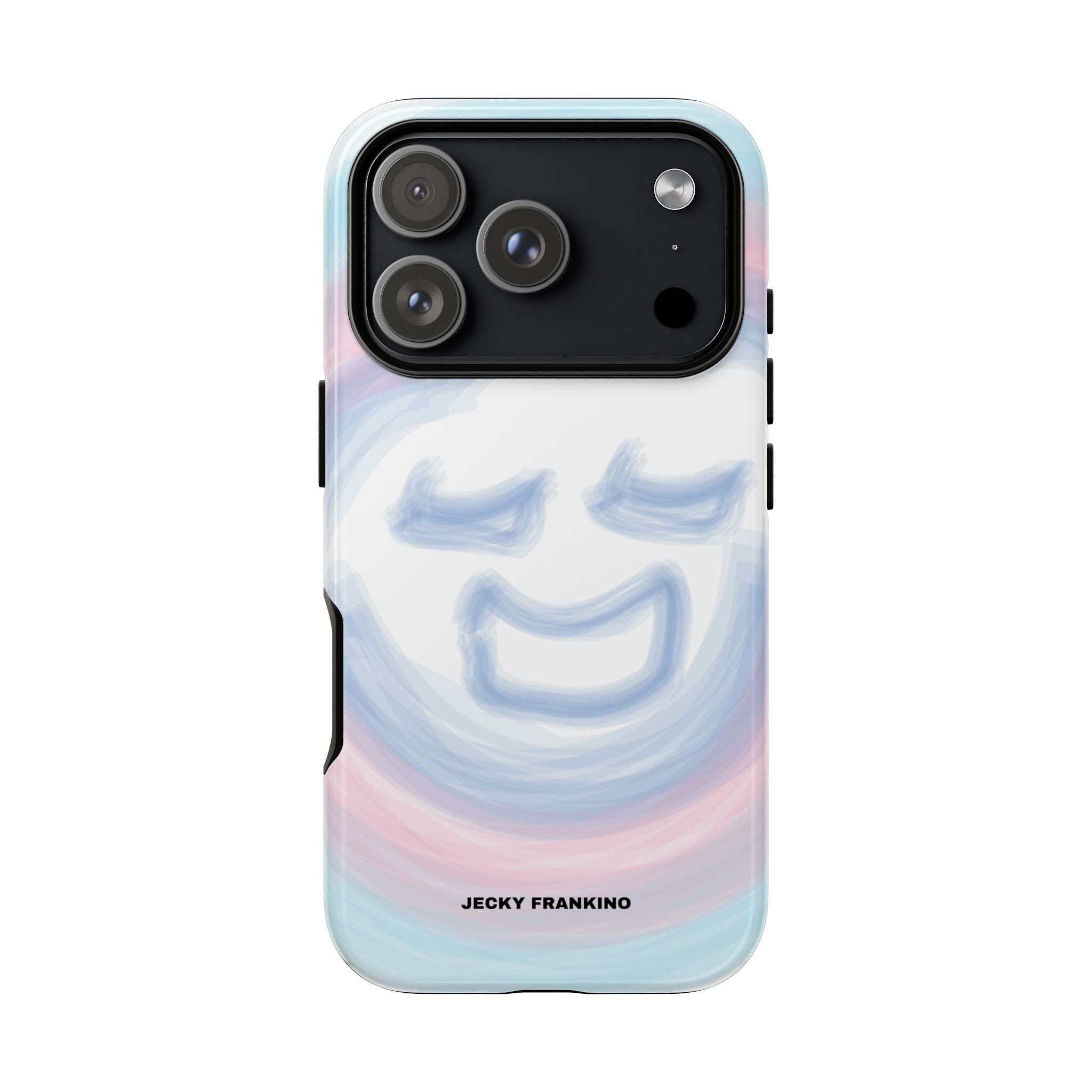Pastel Smiley Face JECKY FRANKINO Phone Case | Tough Cases