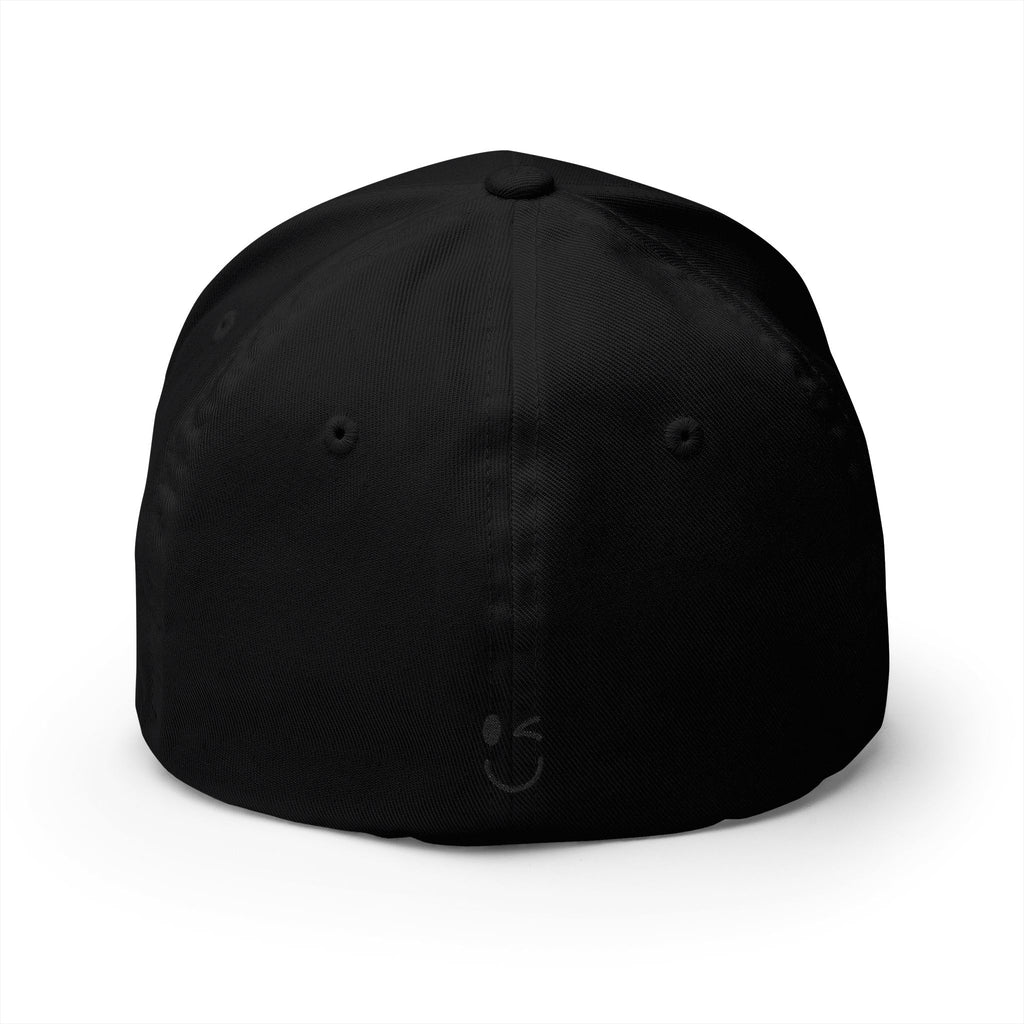 JECKY Text Patch Cap | Embroidered Baseball Hat, Winking Back Detail