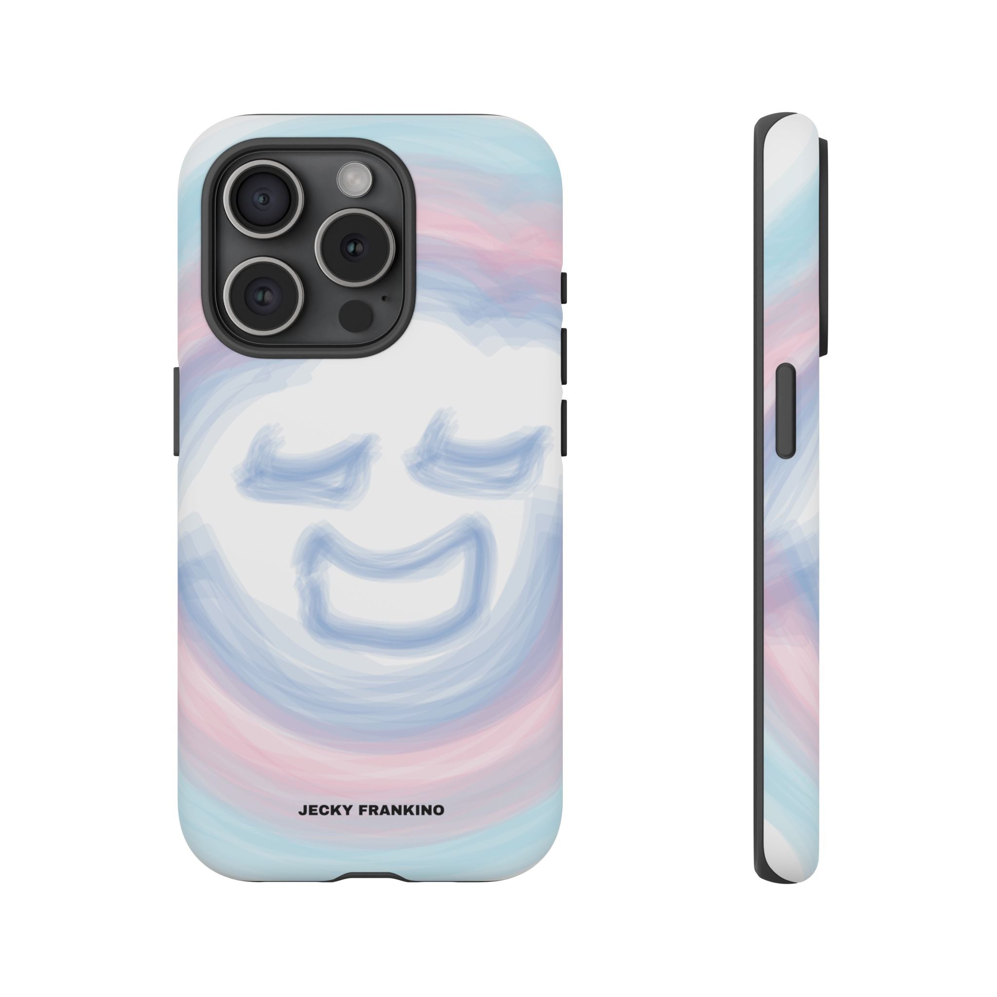 Pastel Smiley Face JECKY FRANKINO Phone Case | Tough Cases