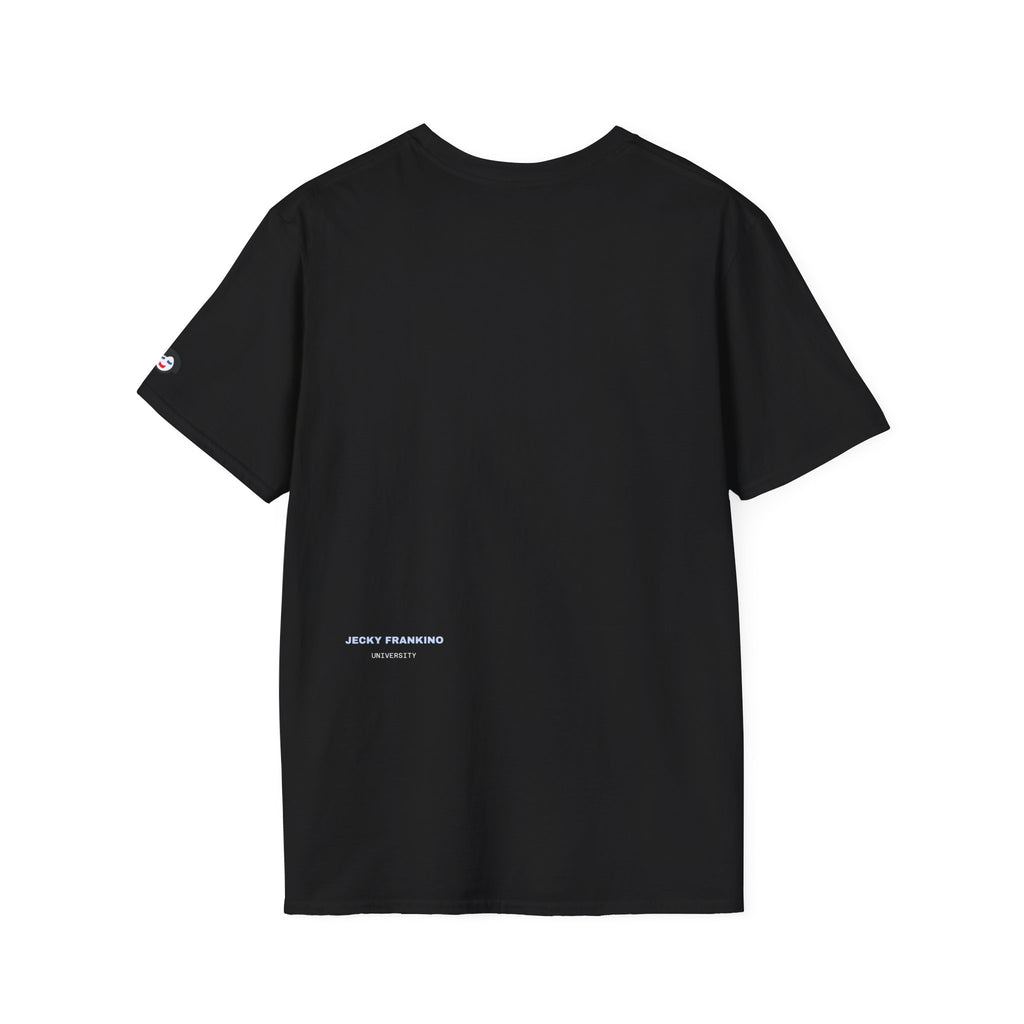 Minimal 'LUCKY' Text Tee, T-Shirt | Small Chest Script Logo