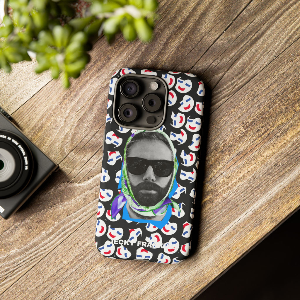 Smiling Mask Pattern Portrait Phone Case | Tough Cases