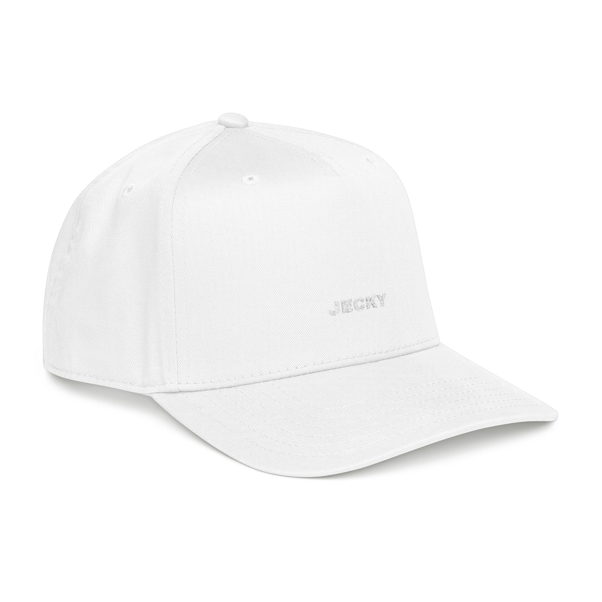 Yellow Script Logo Mid Profile Baseball Cap | Two-Tone Brim, Embroidered Back Logo