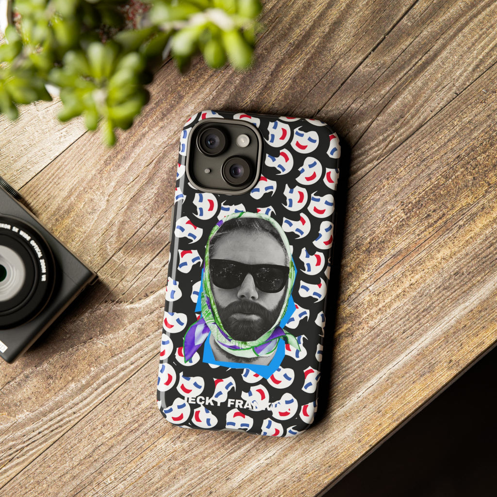 Smiling Mask Pattern Portrait Phone Case | Tough Cases