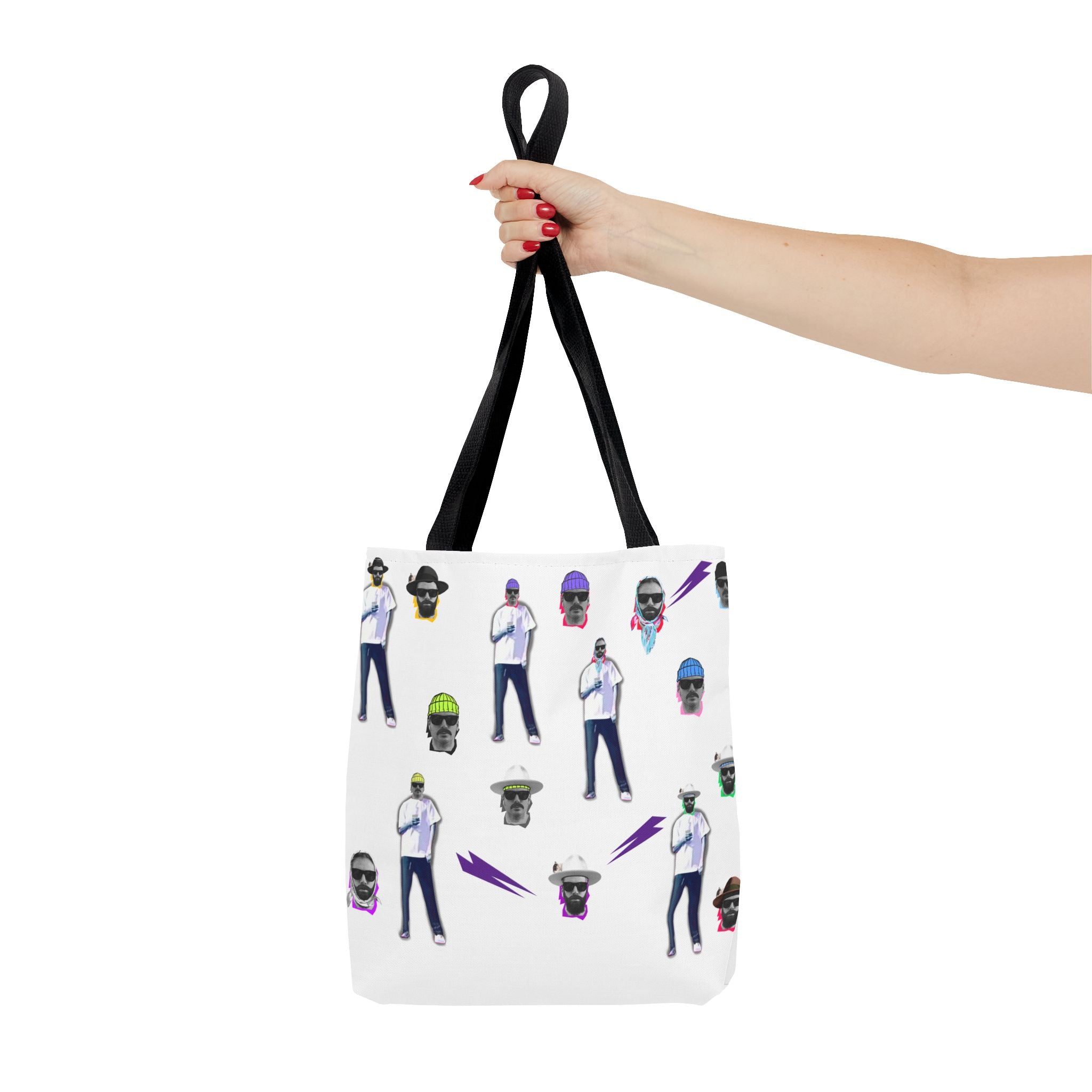 Retro Skate Crew Tote Bag | Patterned All-Over-Print