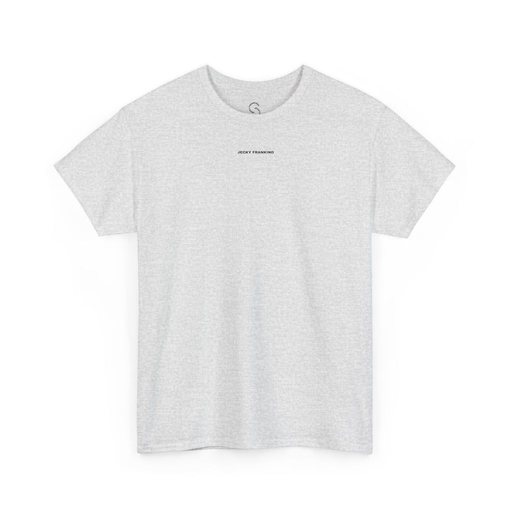 Smiling Rainbow Face Tee | Pastel Neon Backprint T‑Shirt