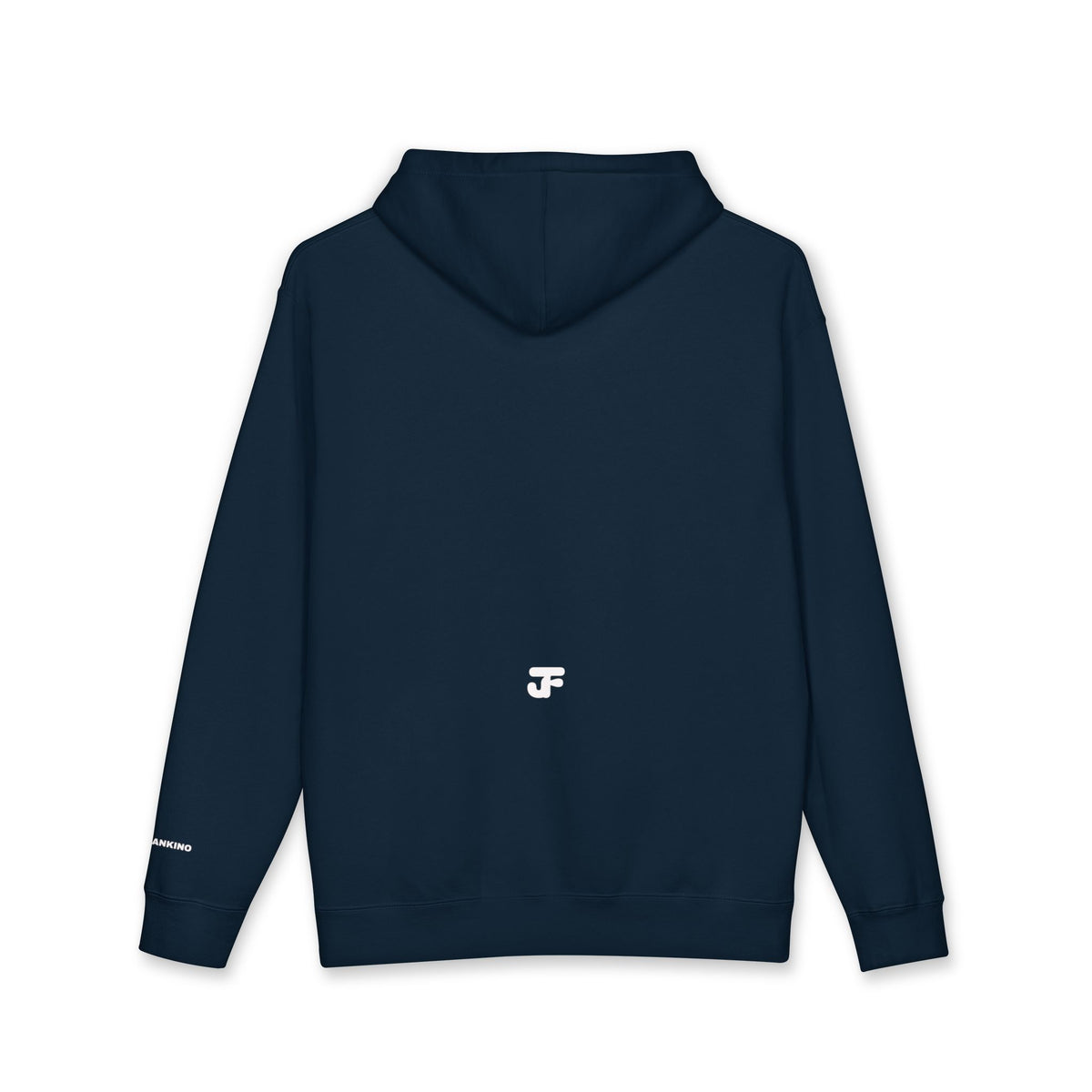 Smiling Face Graphic Hoodie | Minimal Portrait, White Hooded Sweatshirt