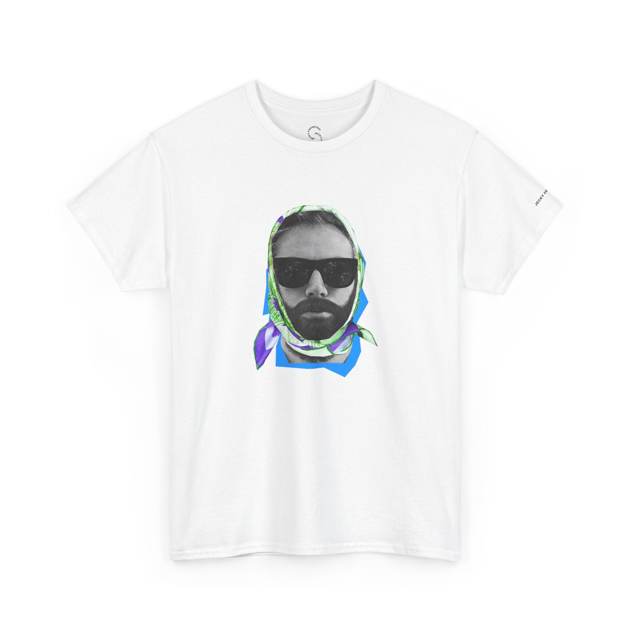 JECKY FOULARD  Man  T-Shirt | Retro Portrait, Sunglasses, Vaporwave Accent