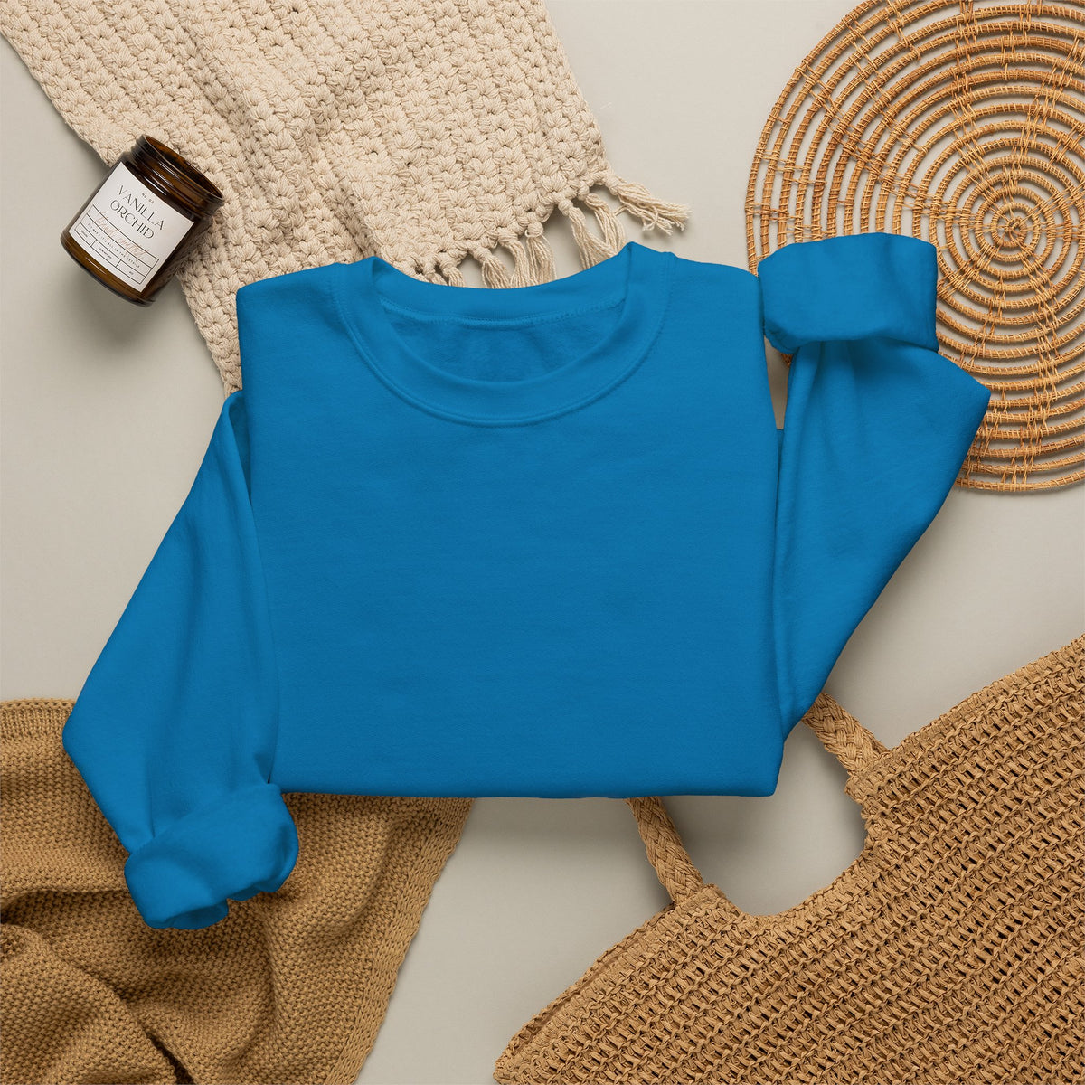 JECKY is/back Crewneck Sweatshirt | Minimal Back Text Design