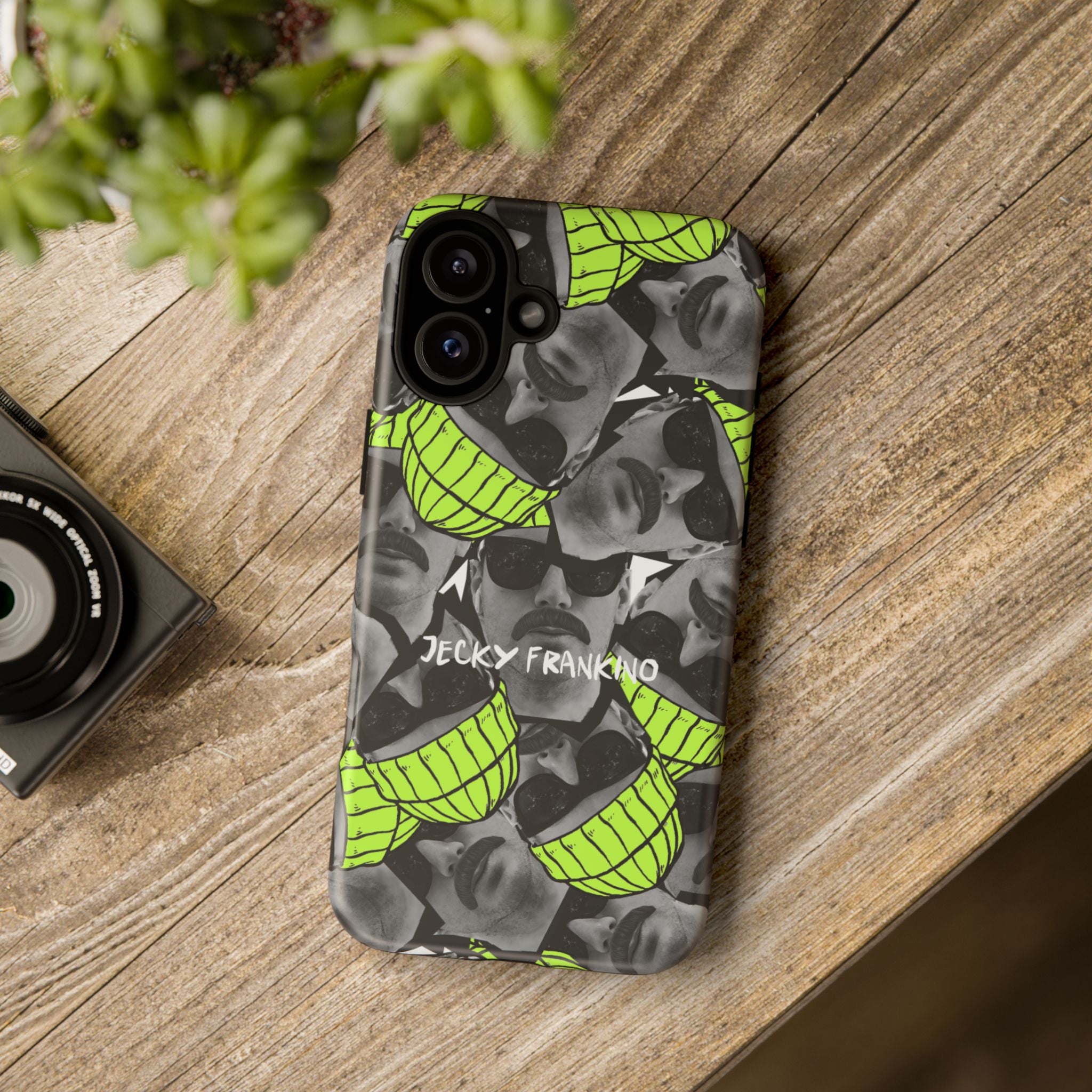 Neon Banana Face collage Phone Case | Tough Case