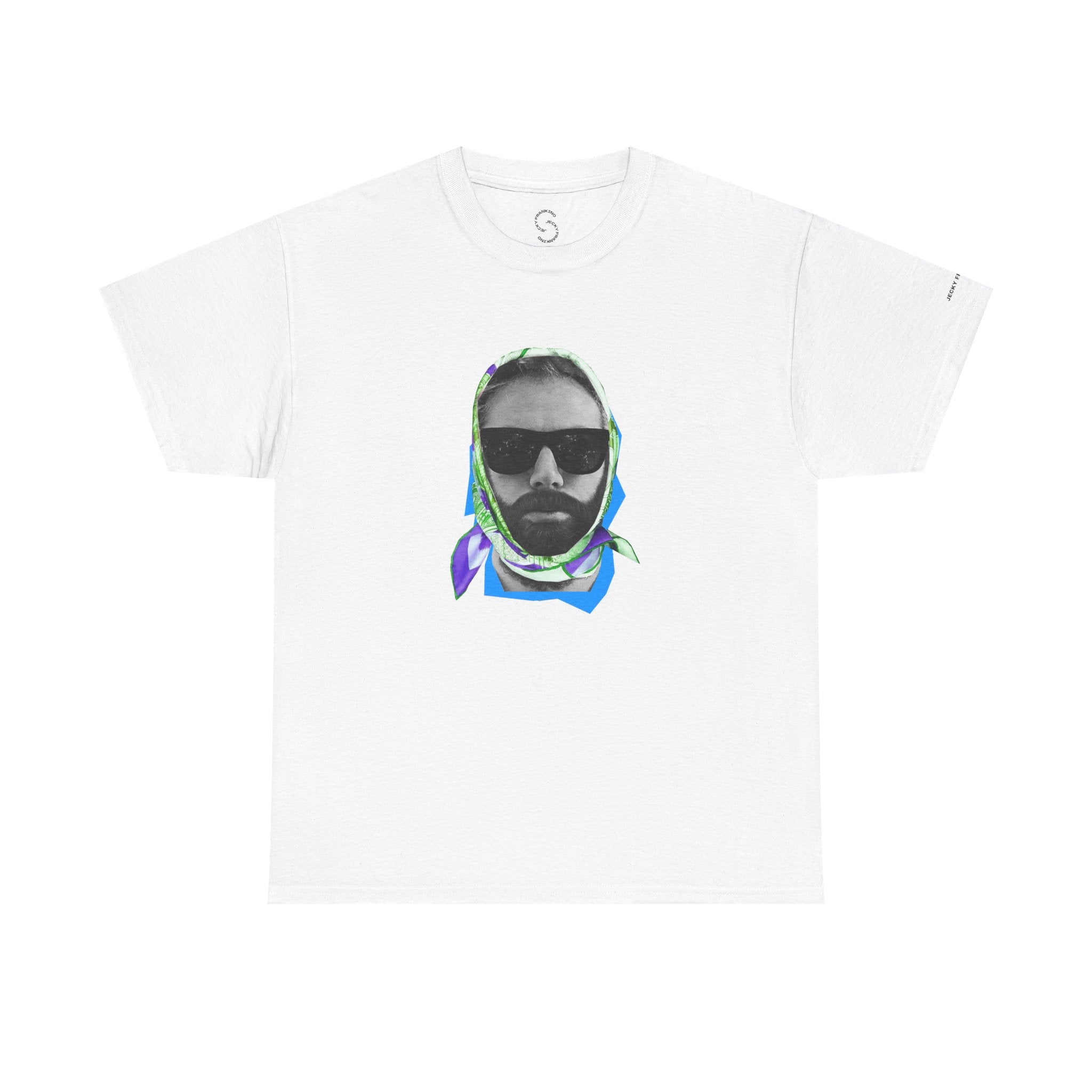 JECKY FOULARD  Man  T-Shirt | Retro Portrait, Sunglasses, Vaporwave Accent