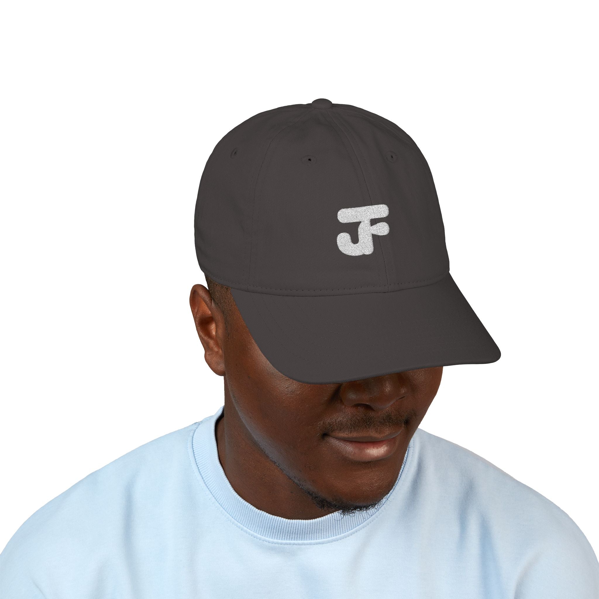 JF Monogram Embroidered Baseball Cap | Organic Cotton