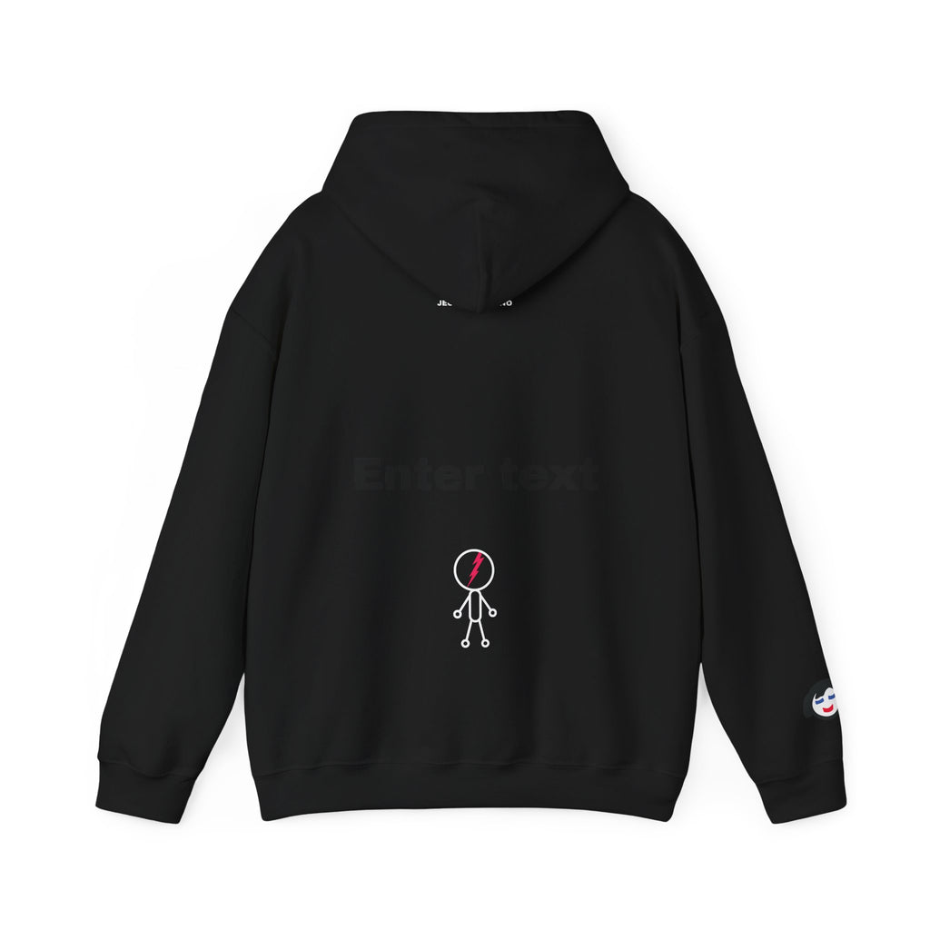 Smiling Rainbow Face JECKY FRANKINO Hoodie | Minimal Pastel Graphic Sweatshirt