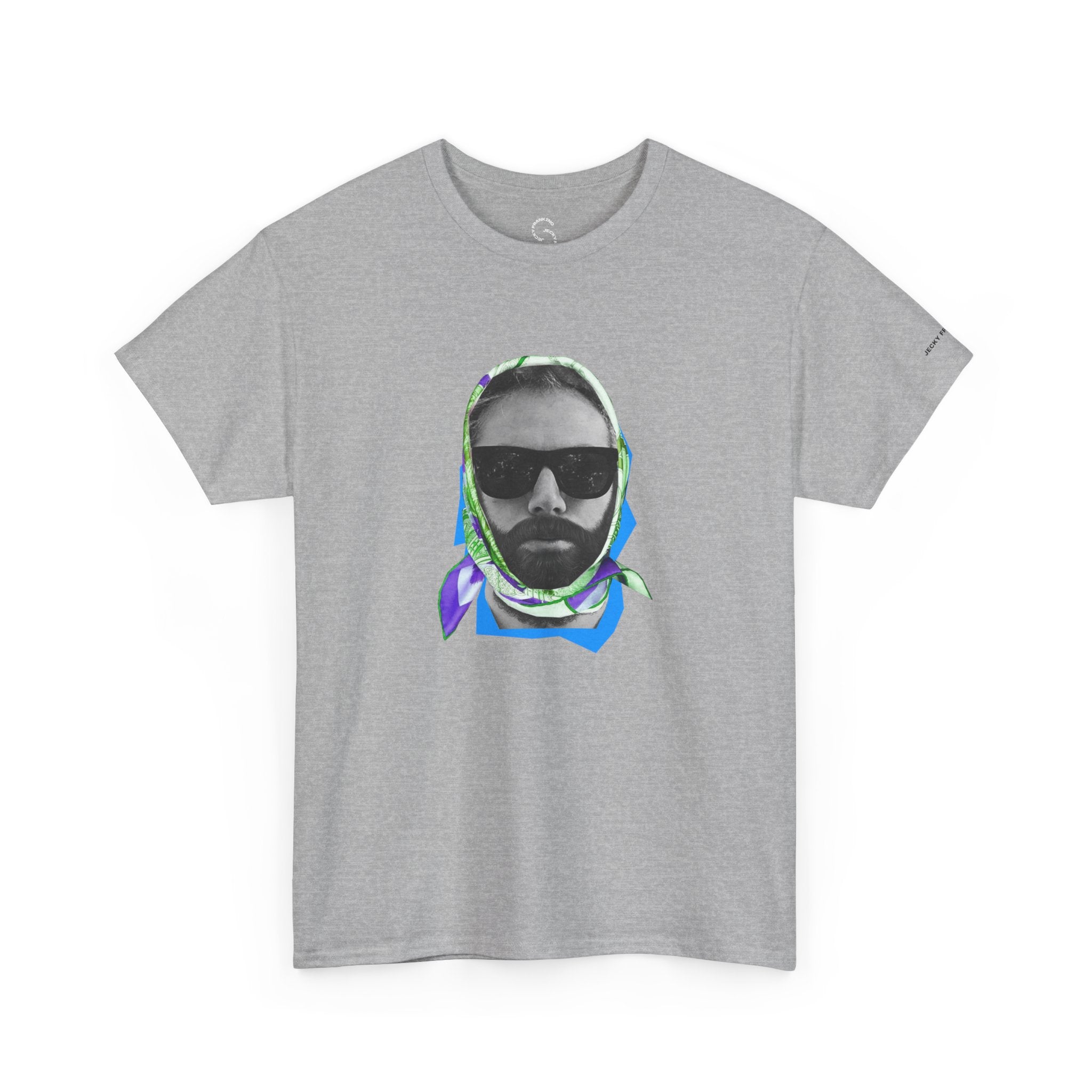 JECKY FOULARD  Man  T-Shirt | Retro Portrait, Sunglasses, Vaporwave Accent