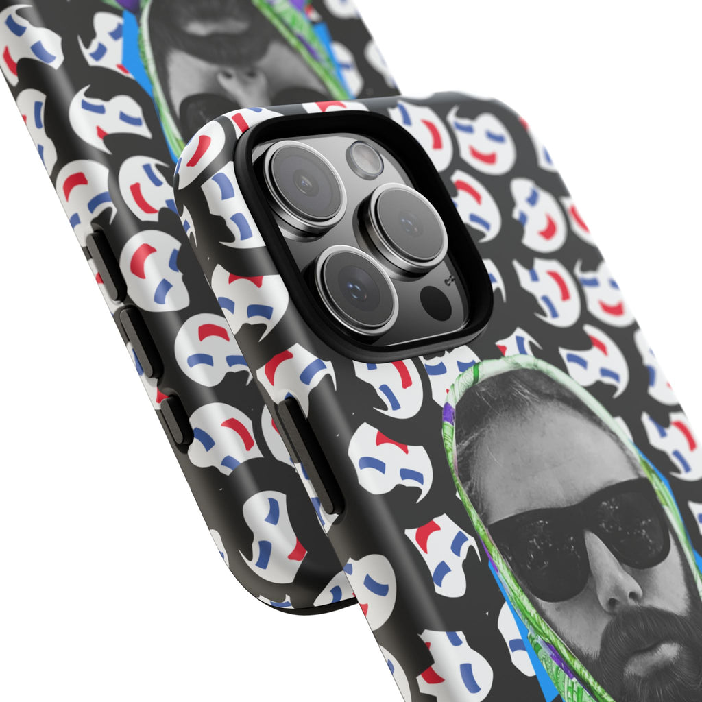 Smiling Mask Pattern Portrait Phone Case | Tough Cases