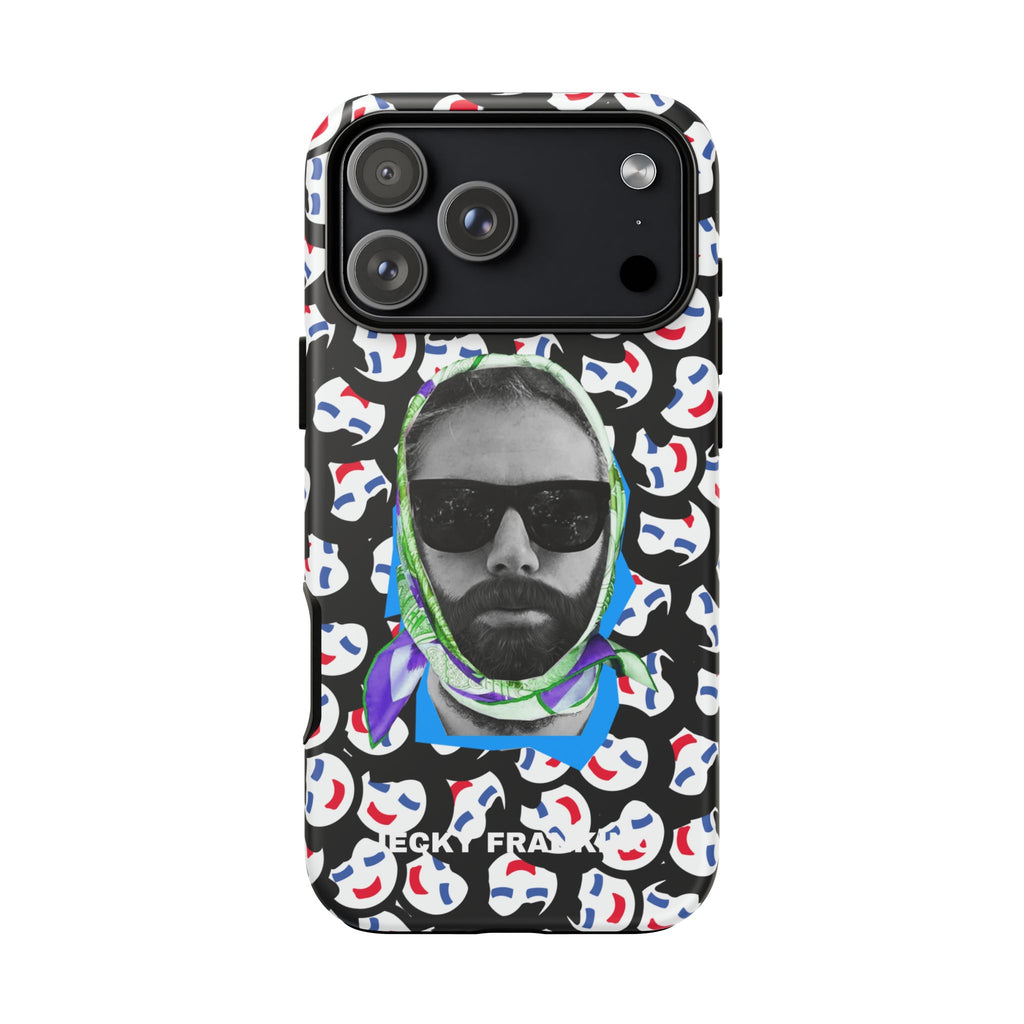 Smiling Mask Pattern Portrait Phone Case | Tough Cases