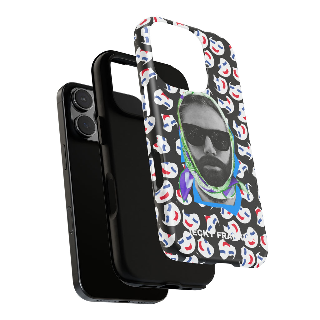 Smiling Mask Pattern Portrait Phone Case | Tough Cases