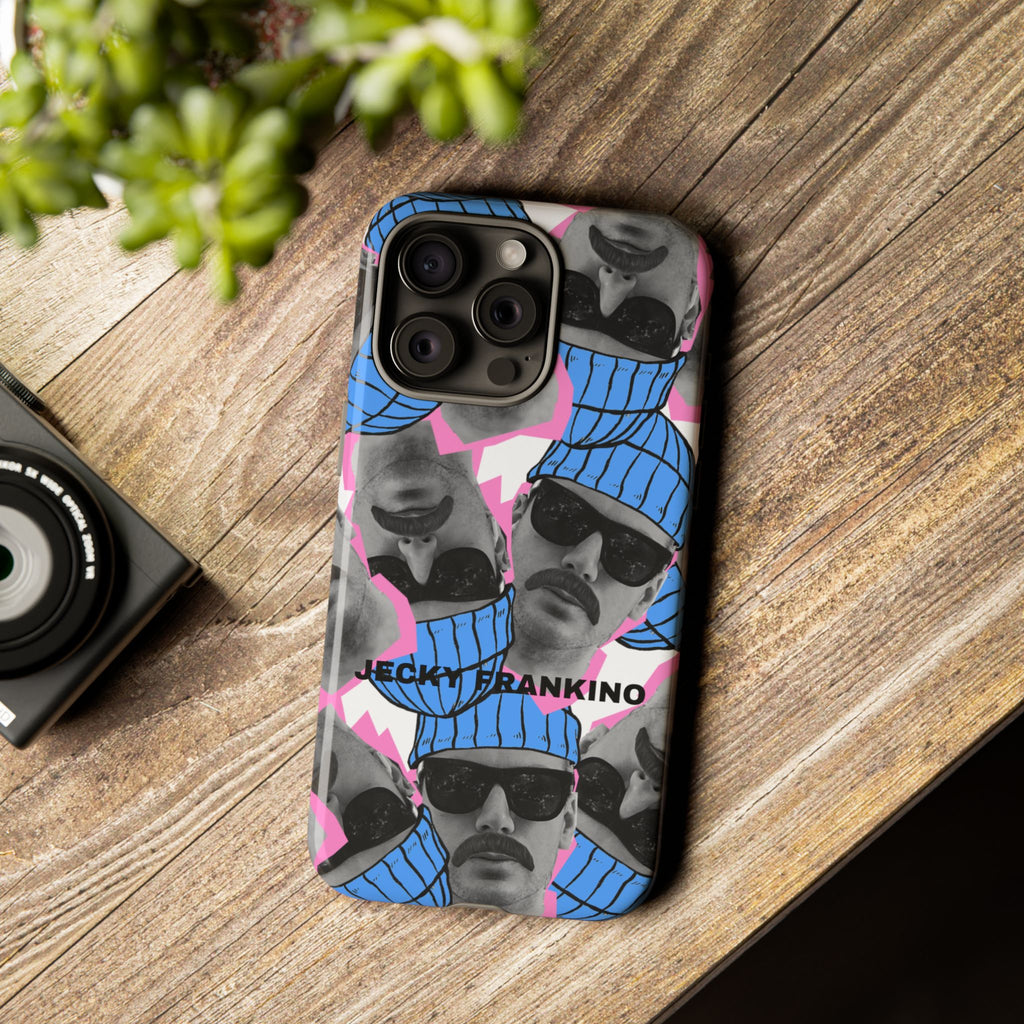 Retro Beanie Portraits phone case | iPhone protective case, quirky face collage