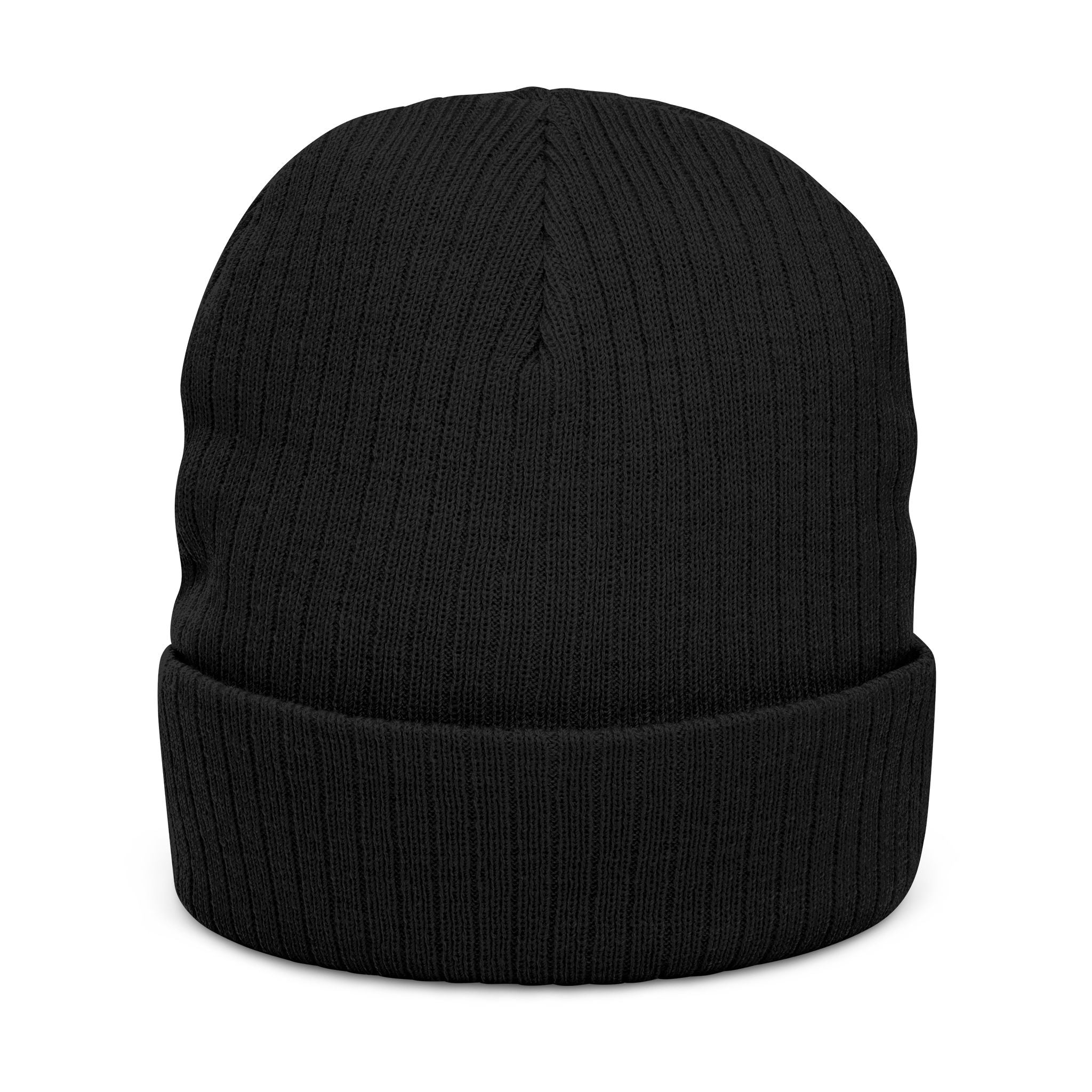 Tiny JECKY Face Beanie | Ribbed Knit Embroidered Hat